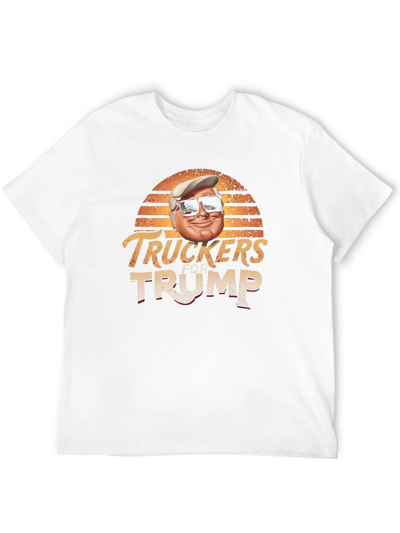 Truckers for Trump Black Graphic T-Shirt