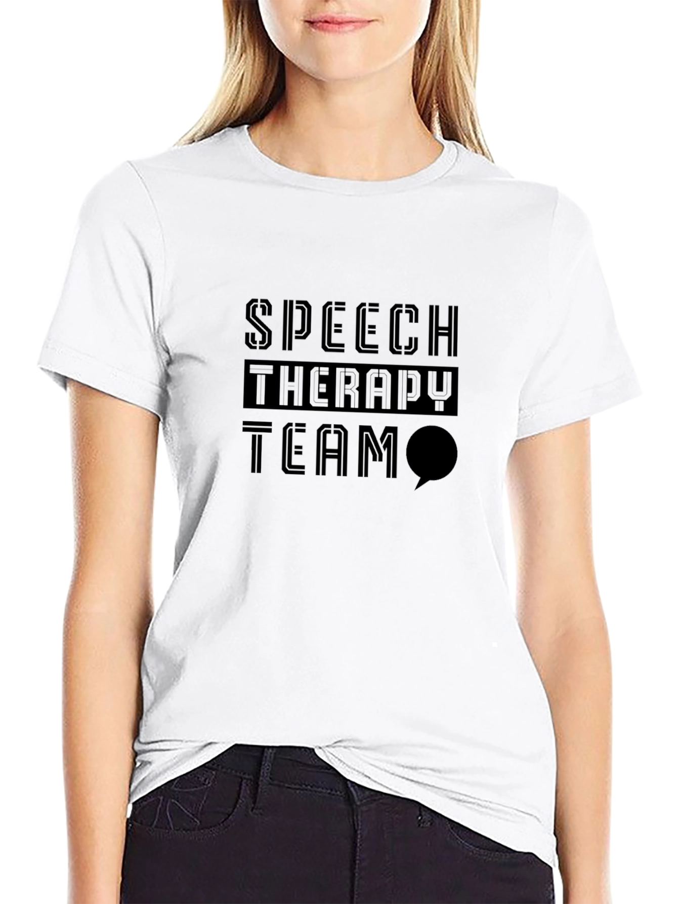 Speech Therapy Team T-Shirt - Black