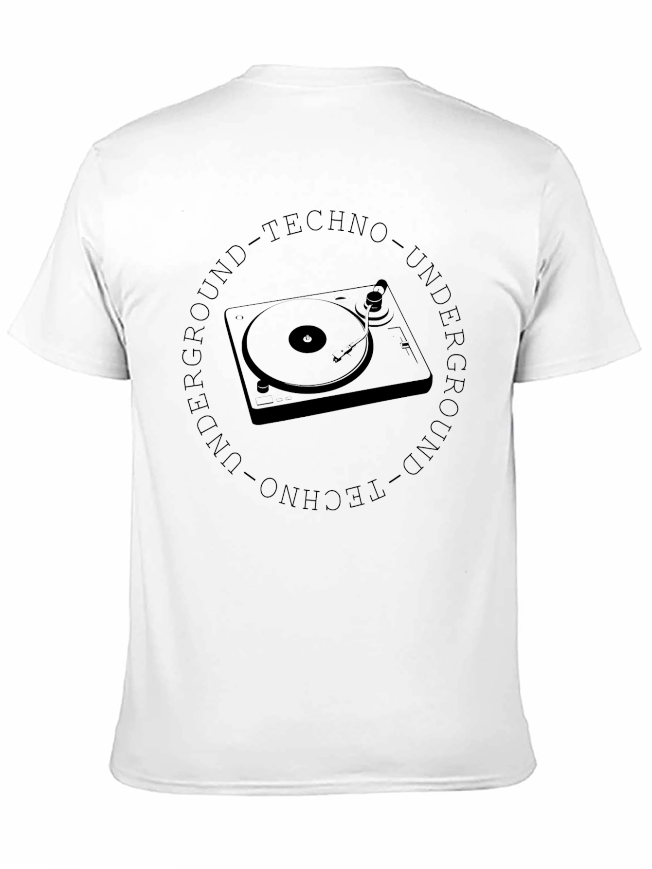 Underground Techno Turntable Black T-Shirt