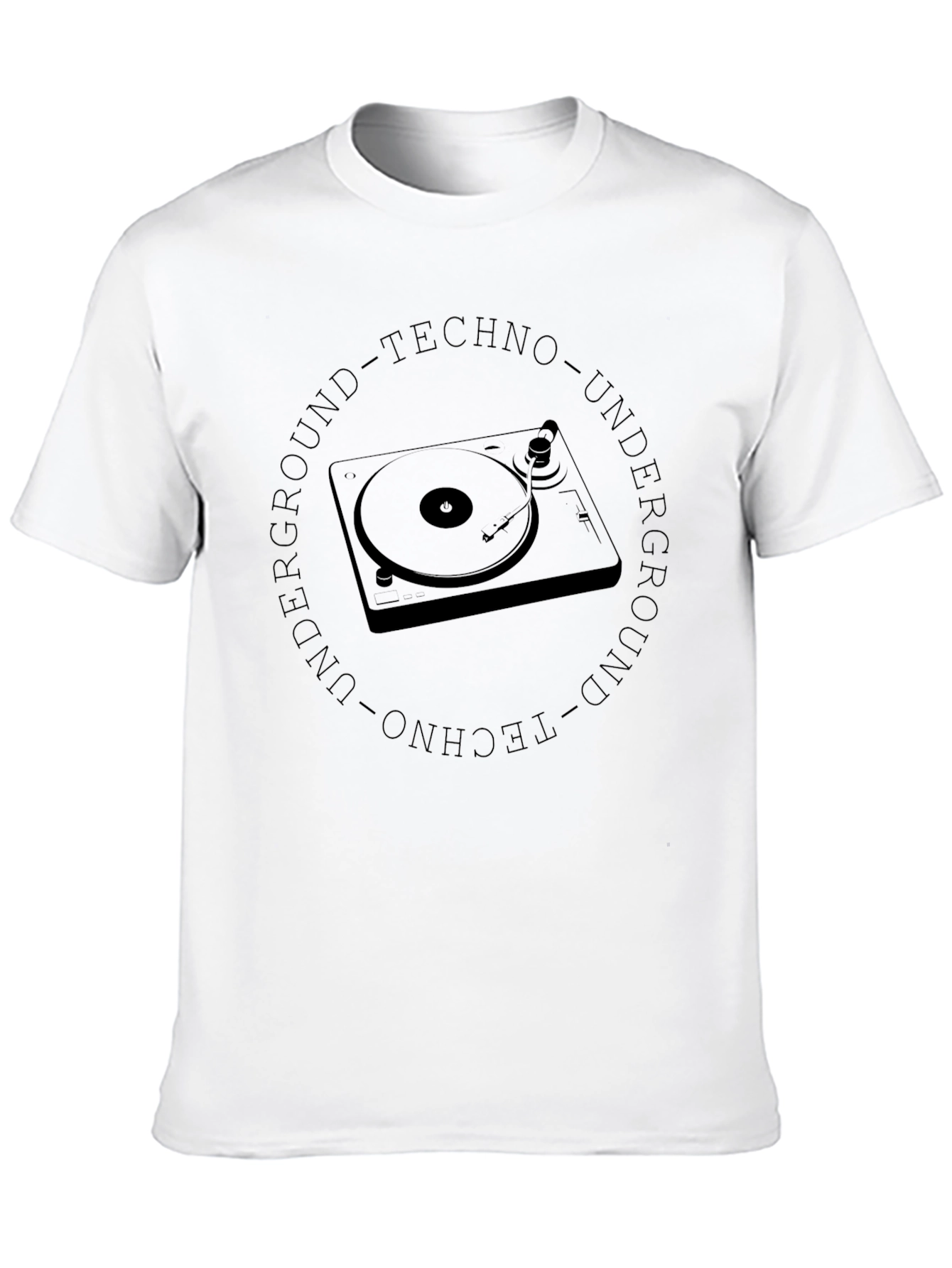 Underground Techno Turntable Black T-Shirt