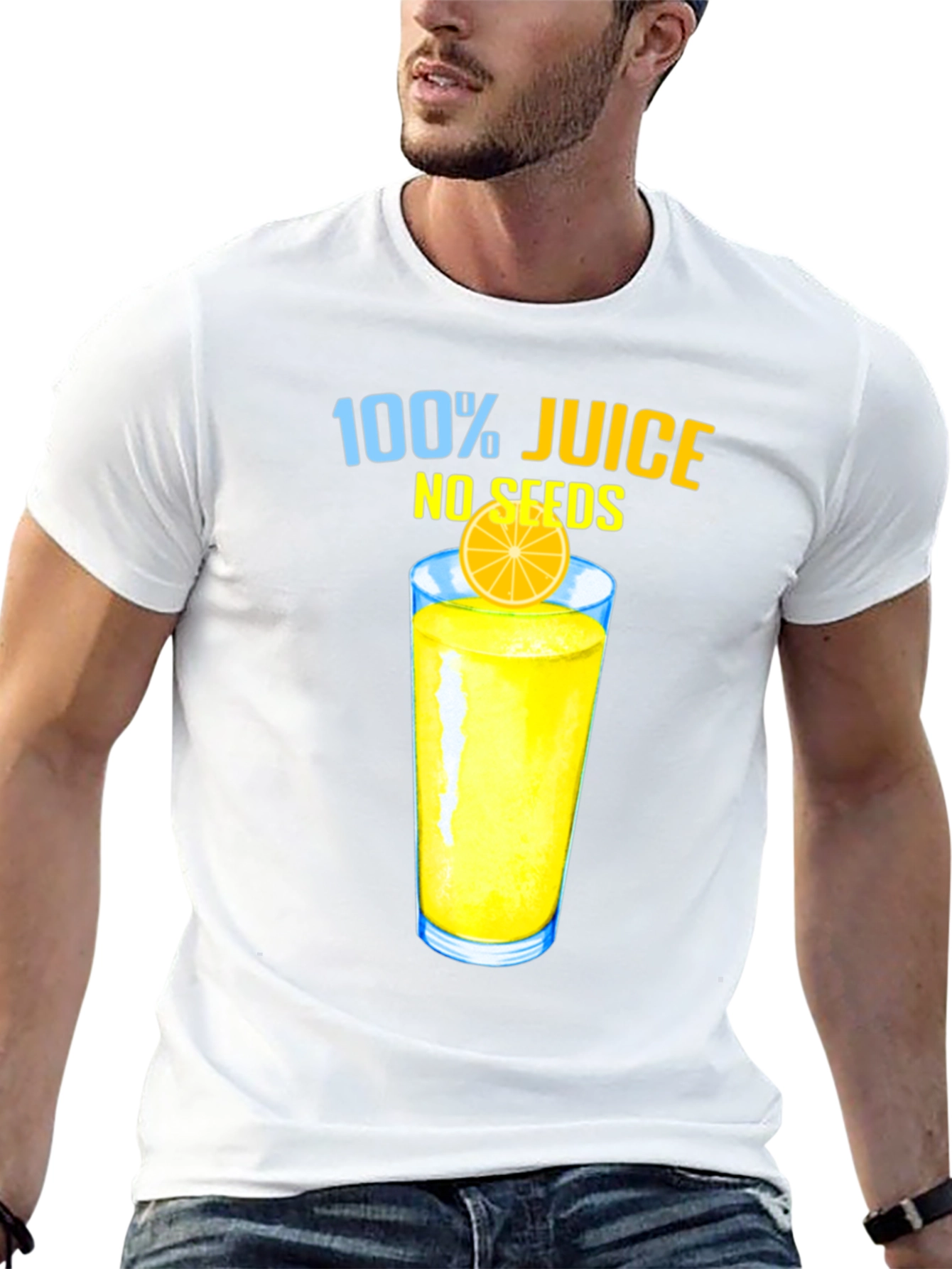 100% Juice No Seeds Black Graphic Tee