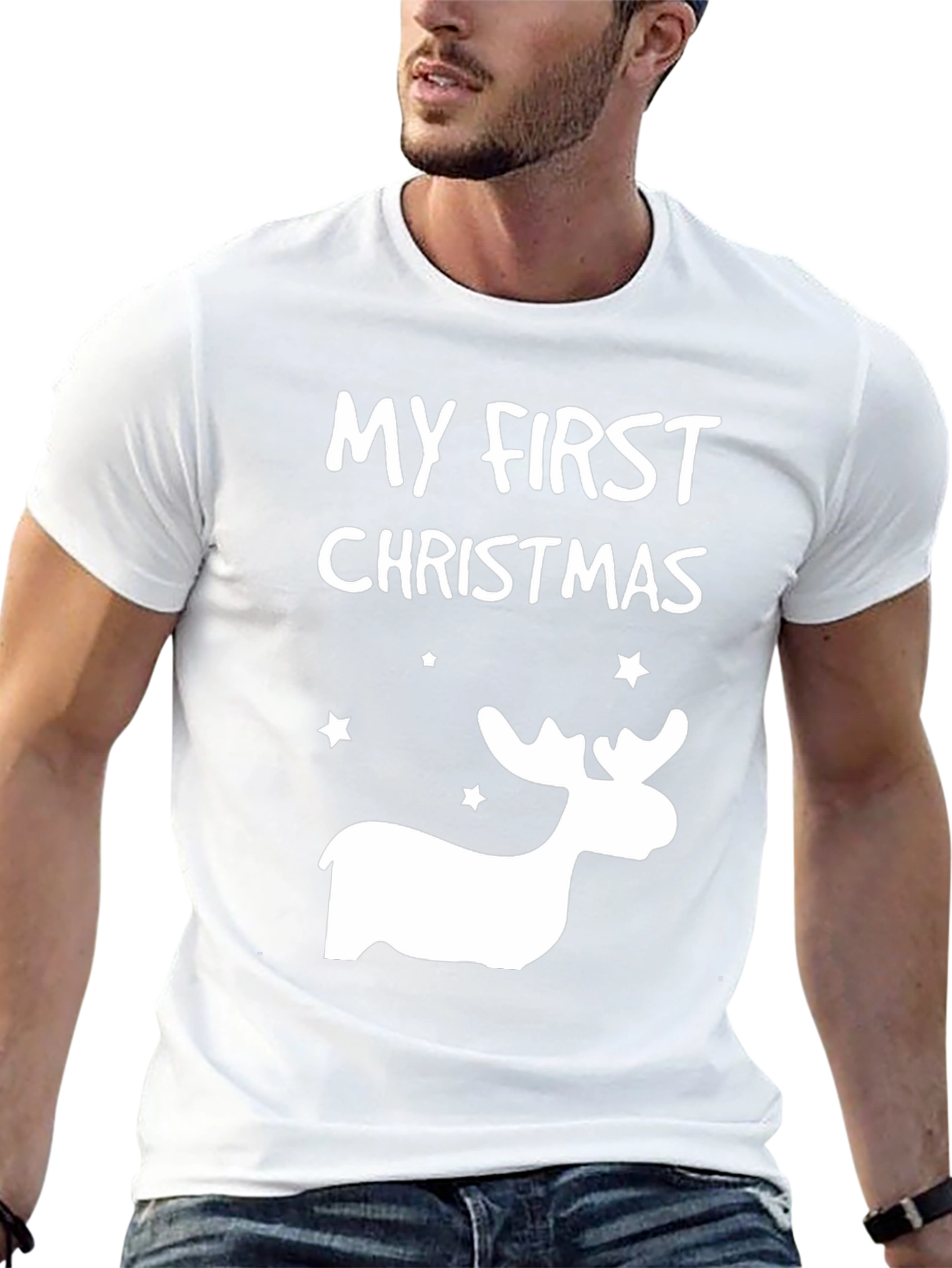 My First Christmas Reindeer T-Shirt - Holiday Apparel