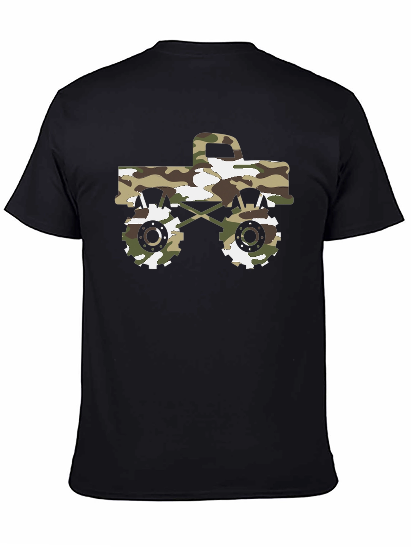 Camouflage Monster Truck Graphic T-Shirt