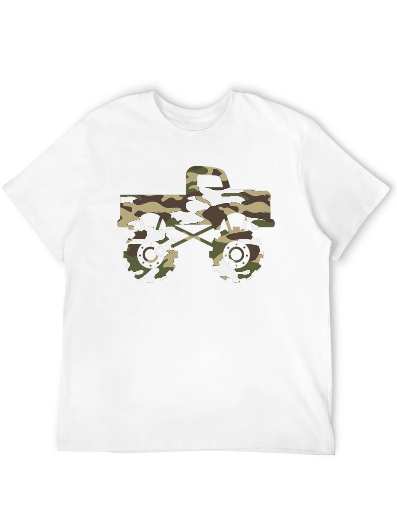Camouflage Monster Truck Graphic T-Shirt