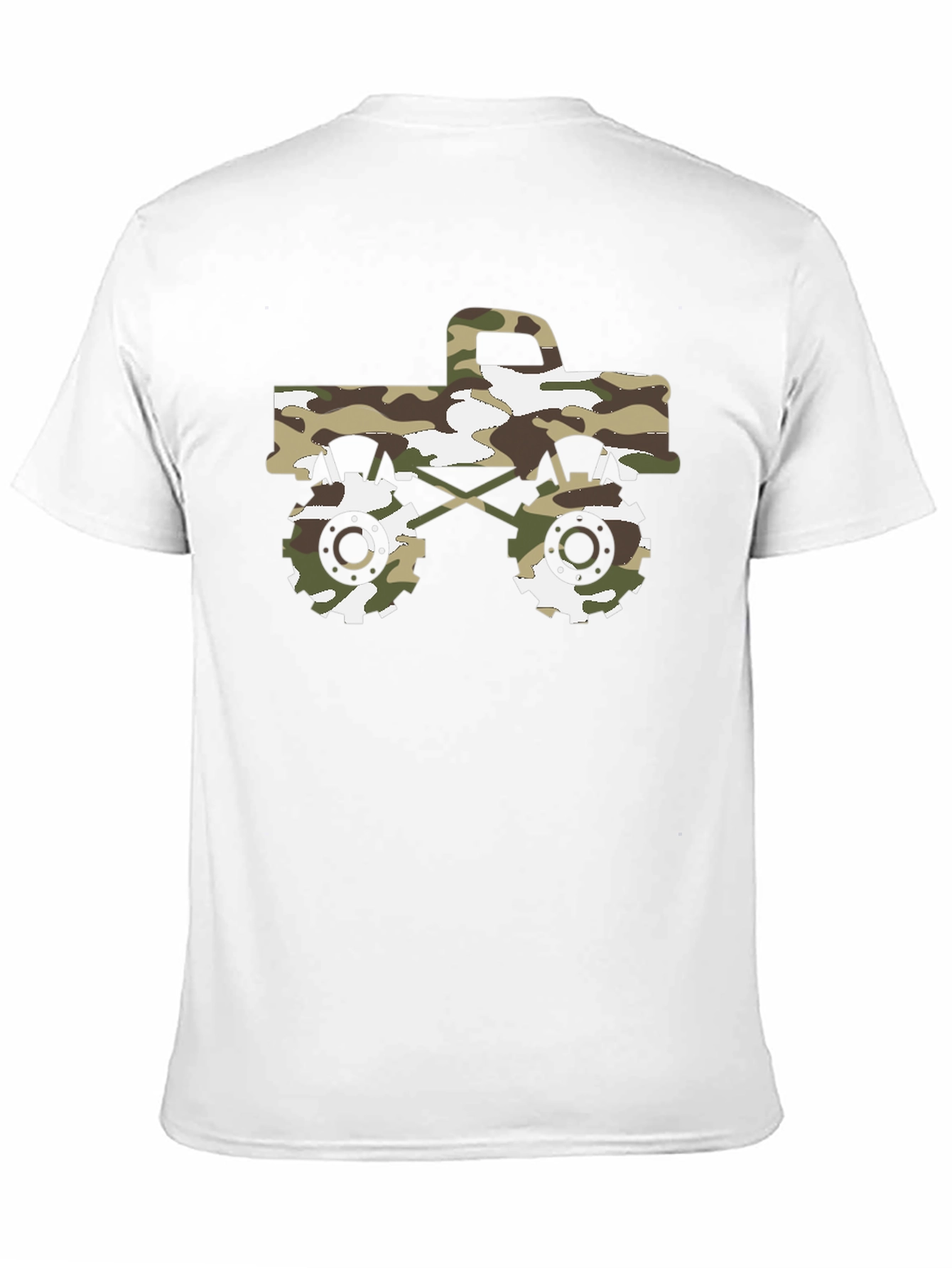 Camouflage Monster Truck Graphic T-Shirt