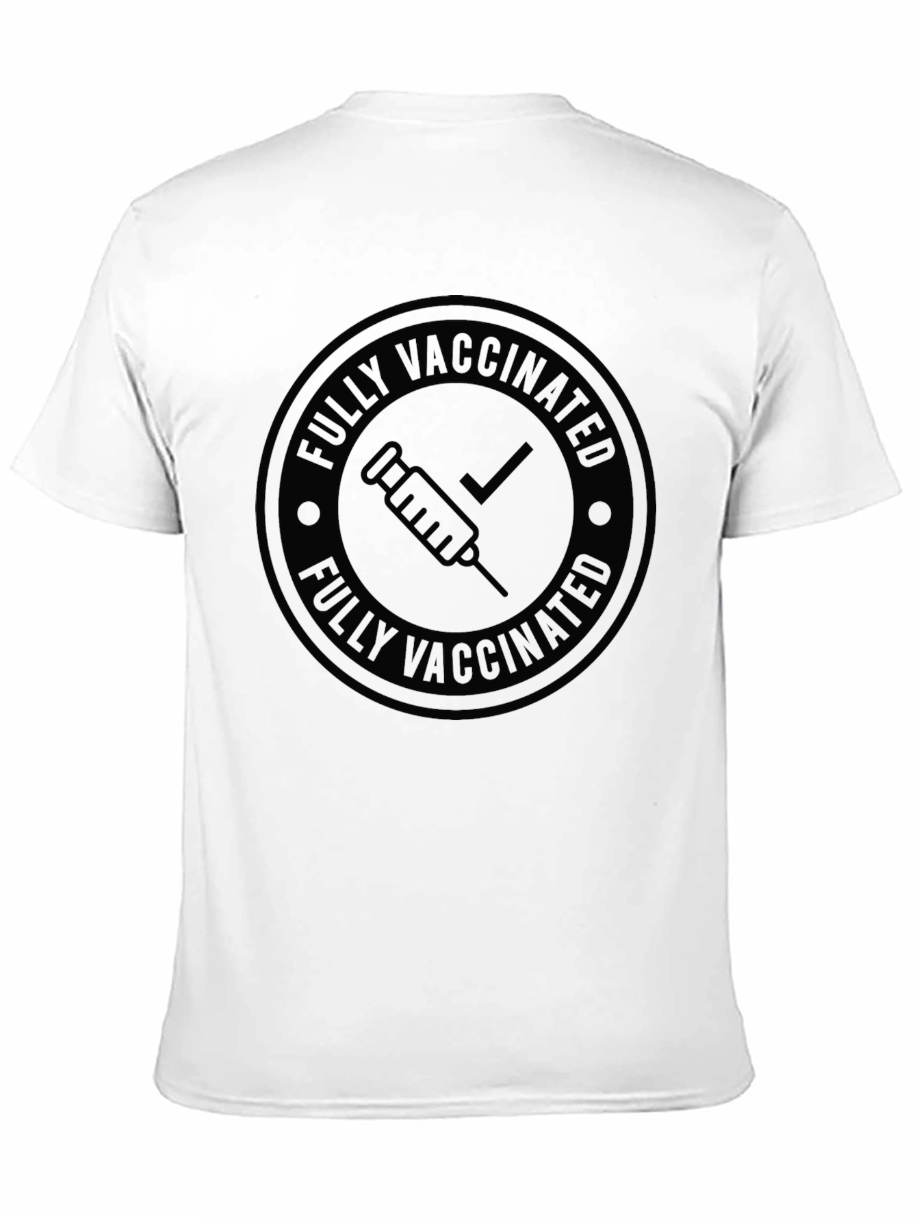 Fully Vaccinated Graphic Tee - Black T-Shirt
