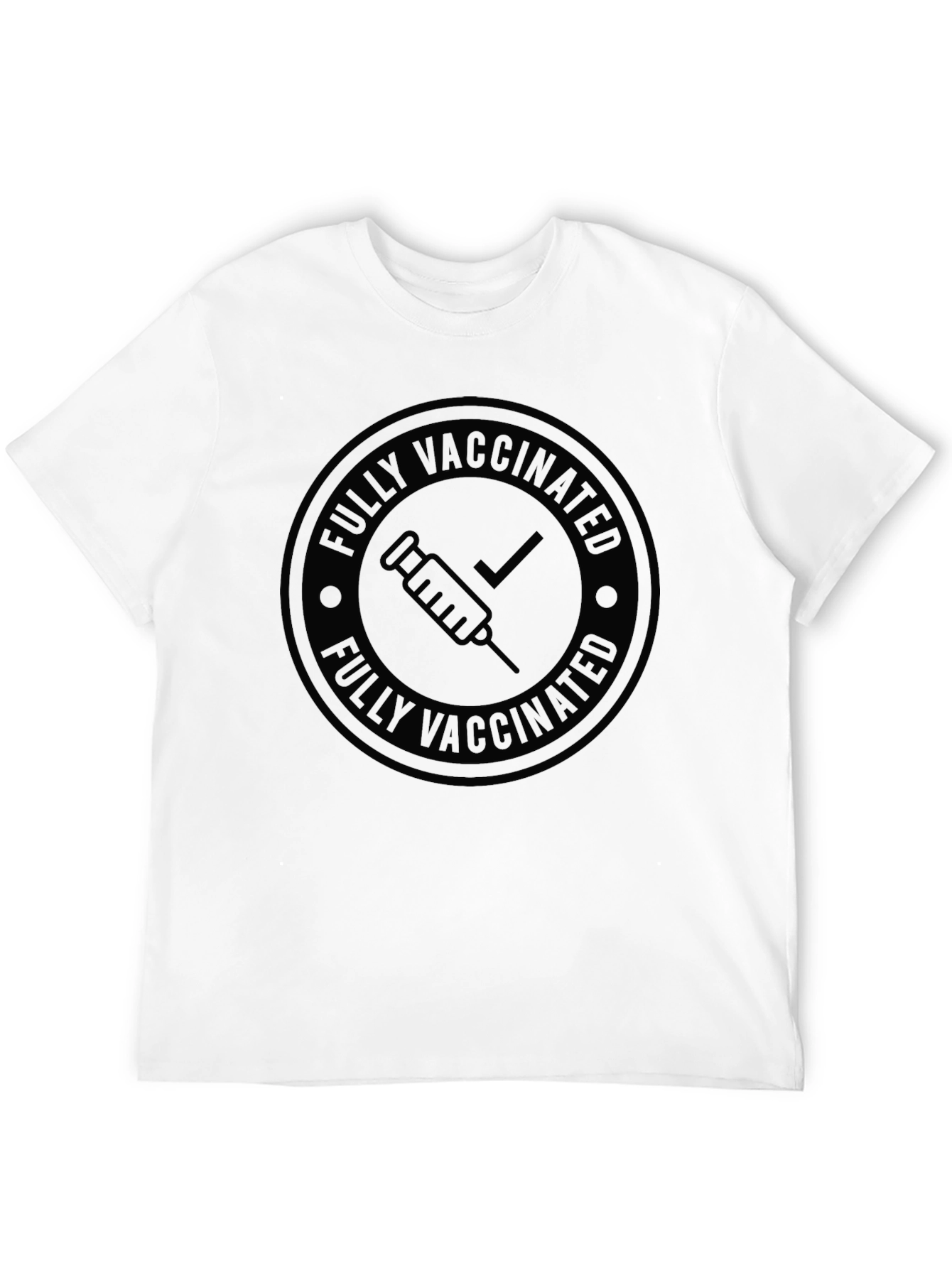 Fully Vaccinated Graphic Tee - Black T-Shirt