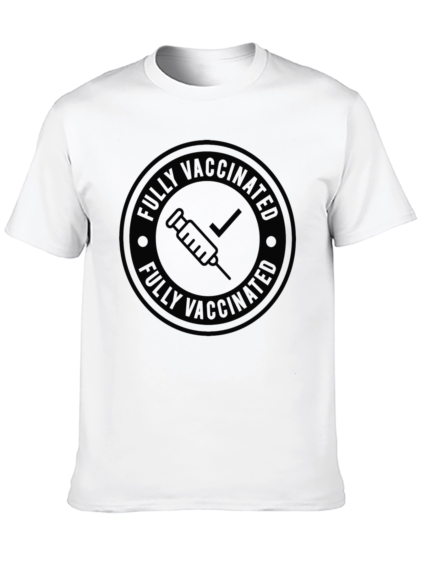 Fully Vaccinated Graphic Tee - Black T-Shirt