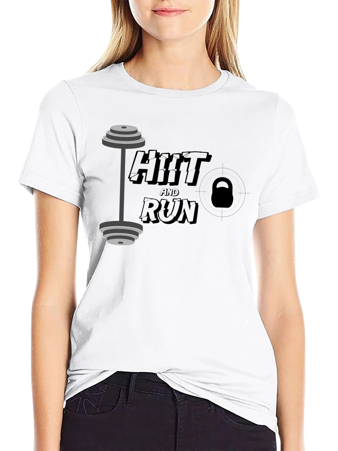 HIIT and Run Graphic Tee - Fitness T-Shirt