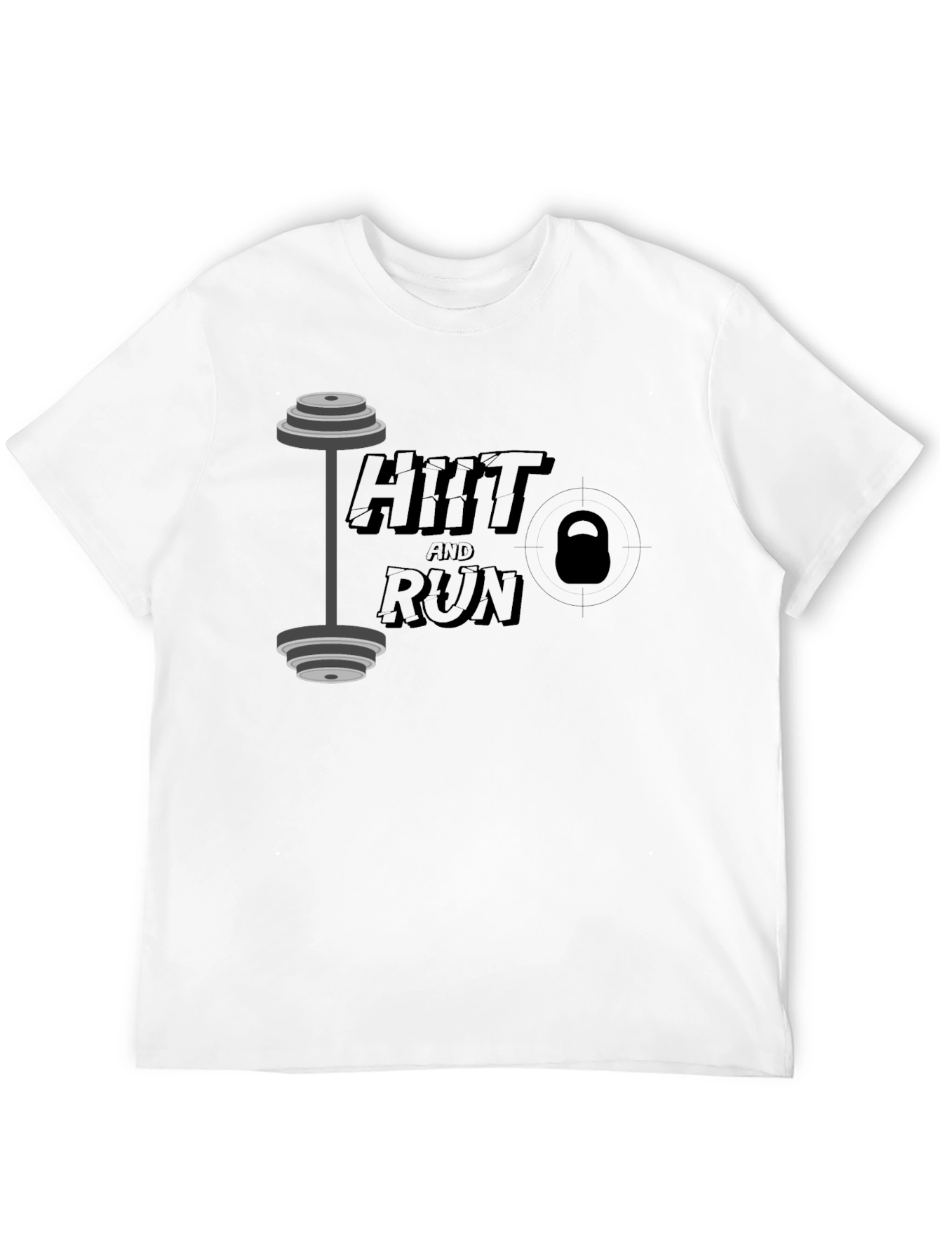 HIIT and Run Graphic Tee - Fitness T-Shirt