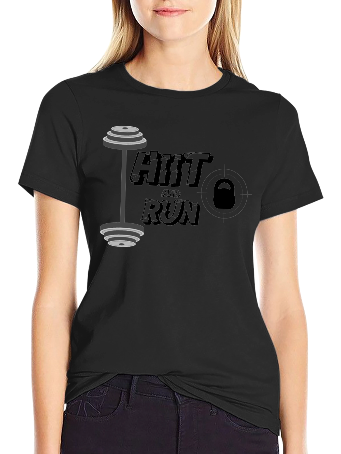 HIIT and Run Graphic Tee - Fitness T-Shirt