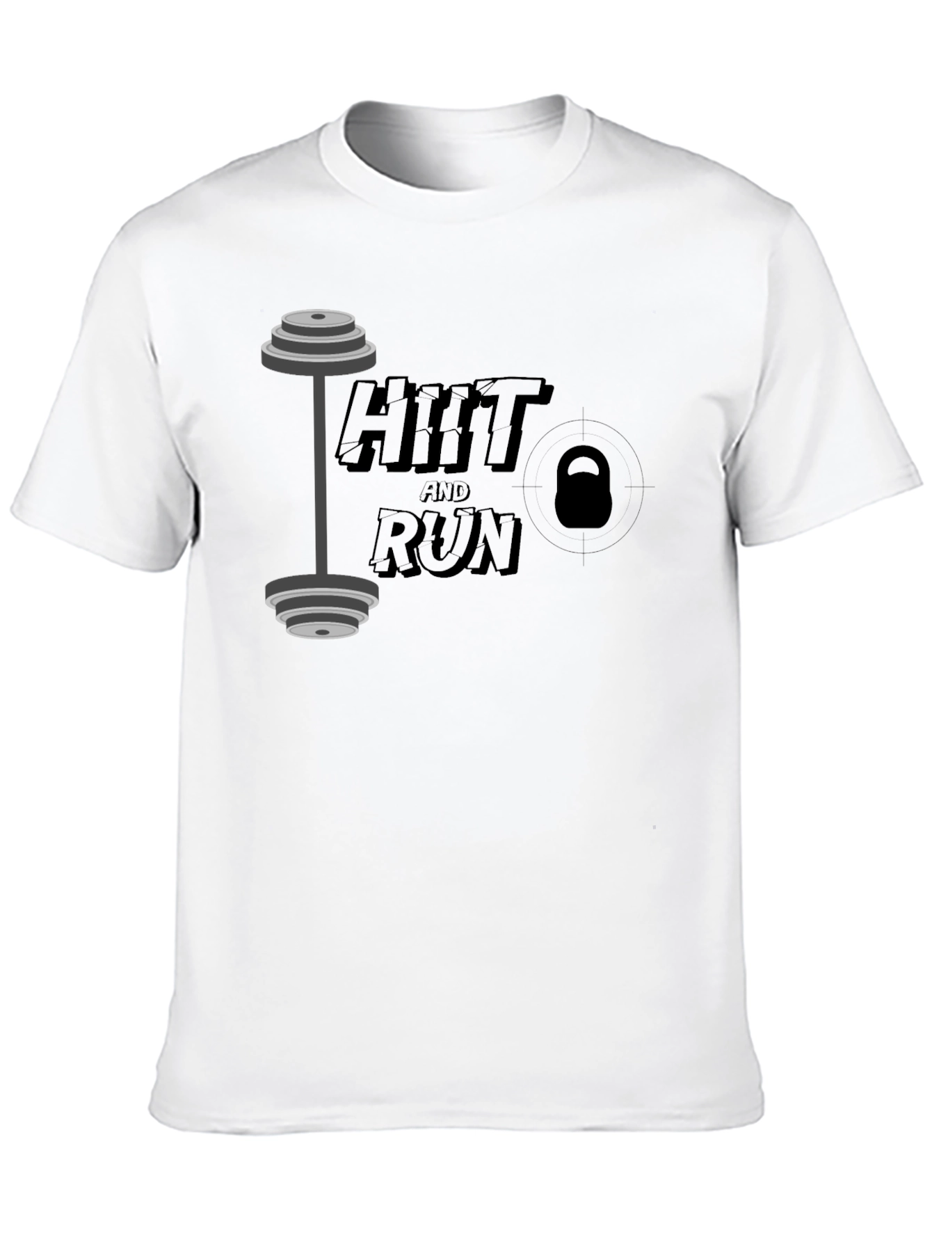 HIIT and Run Graphic Tee - Fitness T-Shirt