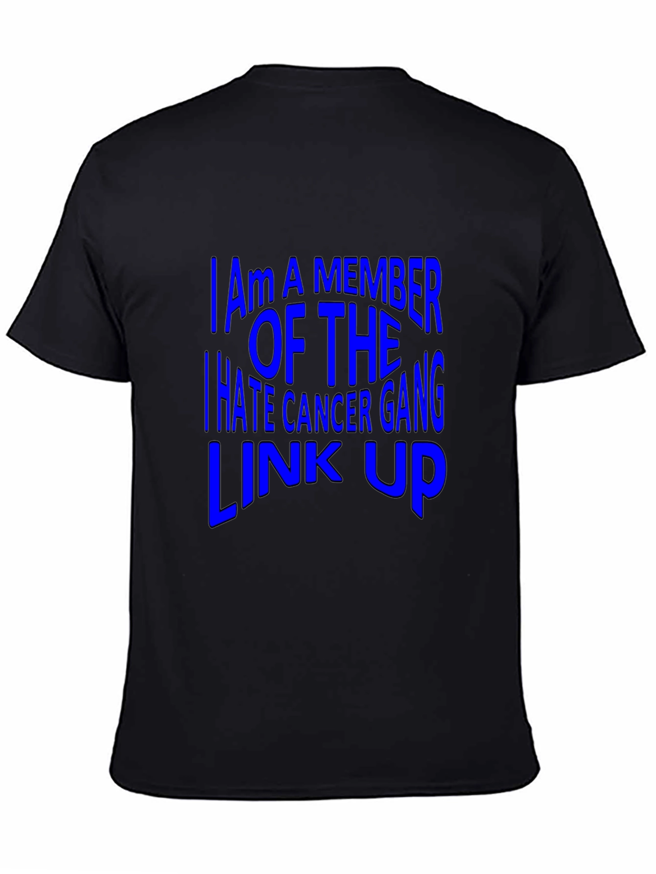 I Hate Cancer Gang Link Up Black T-Shirt
