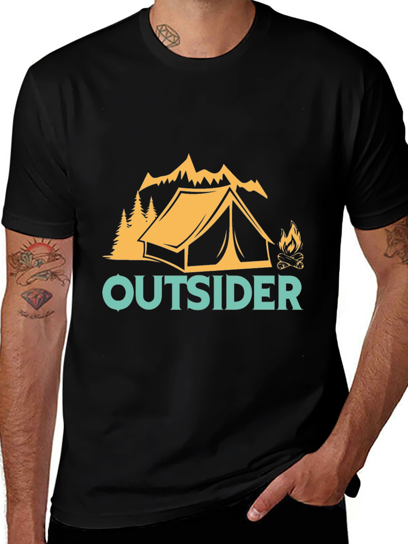 Outsider Camping Graphic Tee - Adventure Awaits