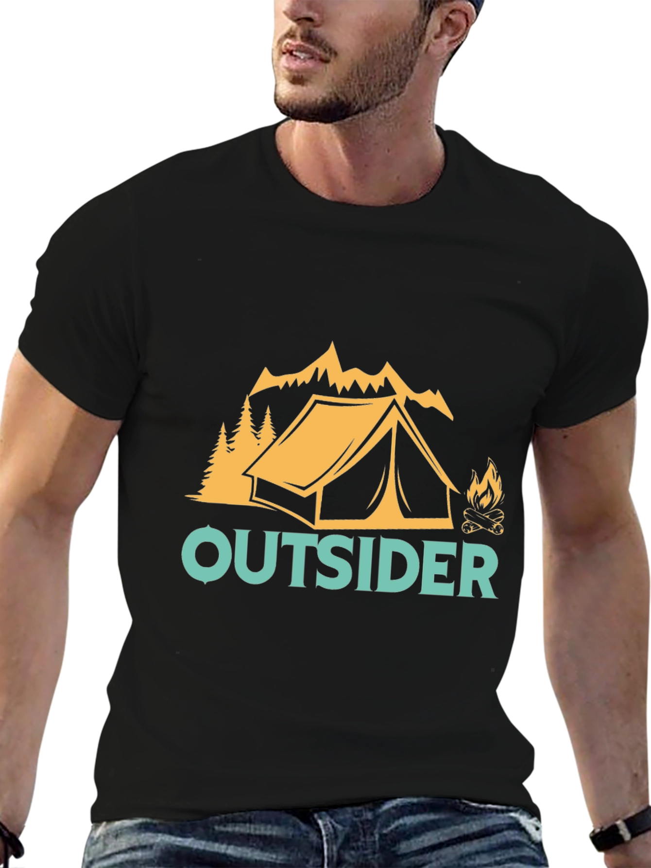Outsider Camping Graphic Tee - Adventure Awaits