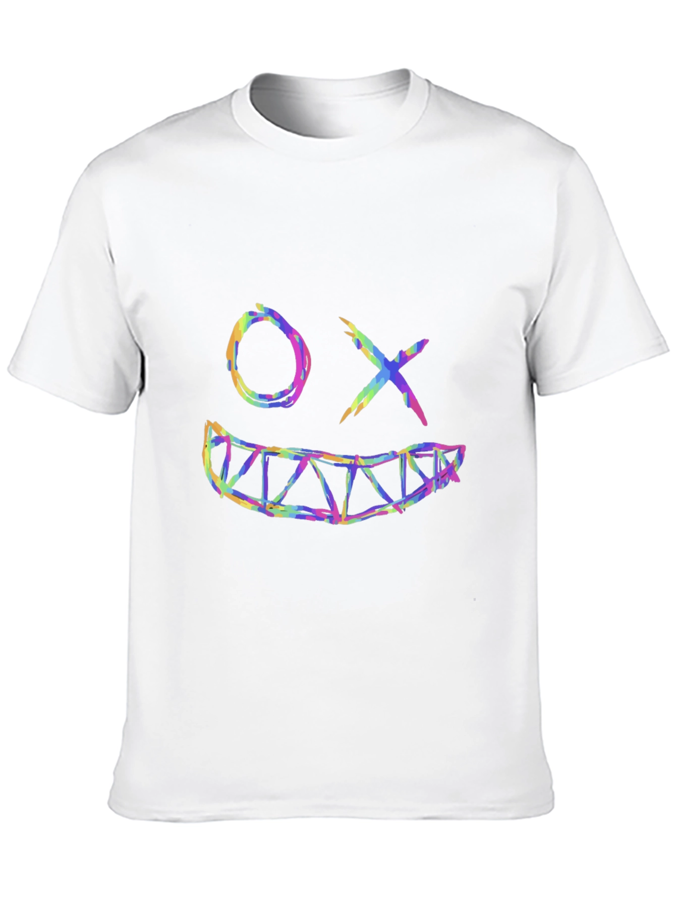 Smiley Face Graphic Black T-Shirt