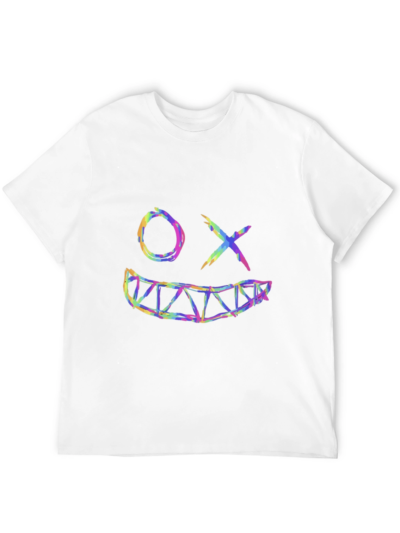 Smiley Face Graphic Black T-Shirt