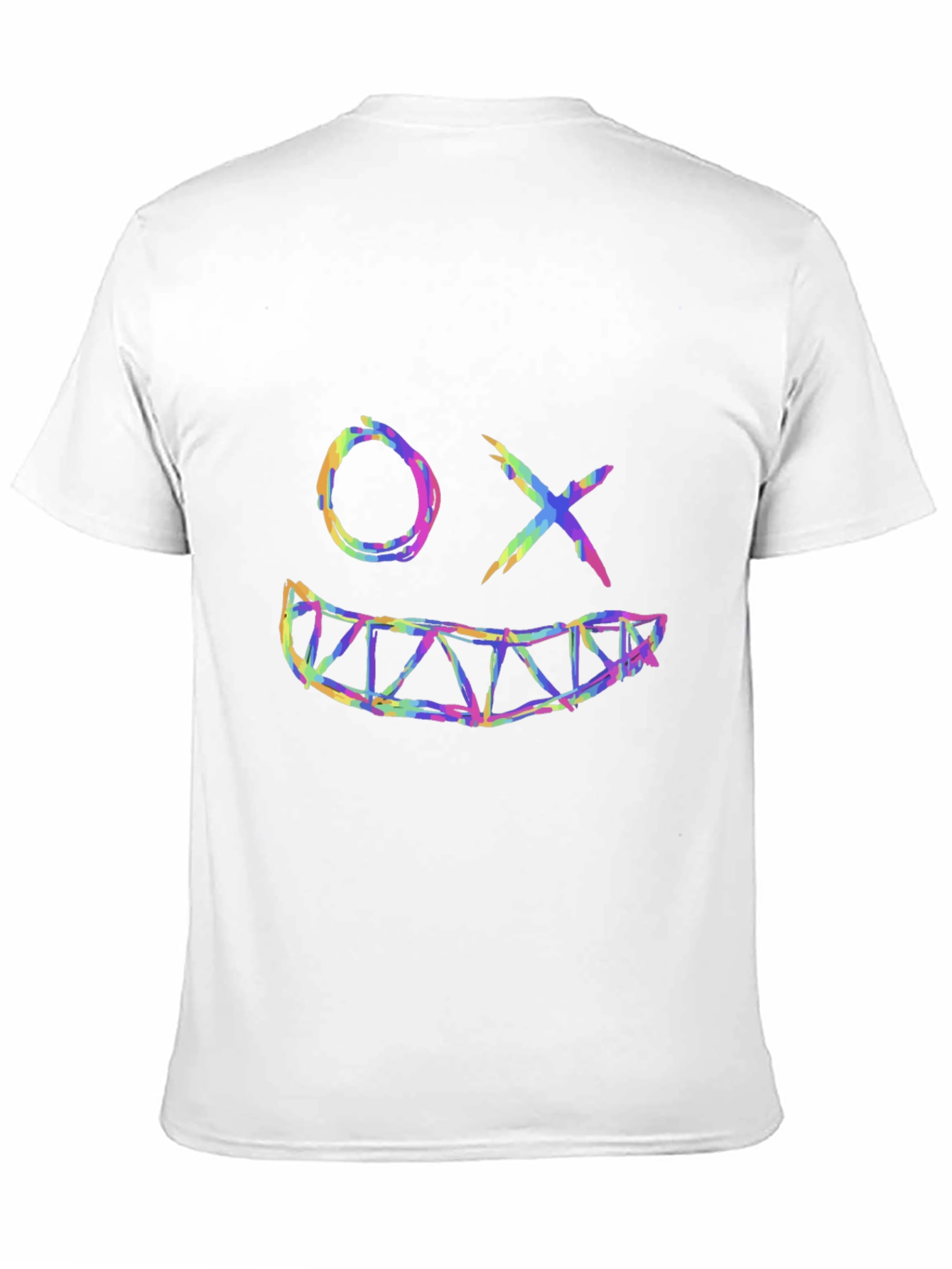 Smiley Face Graphic Black T-Shirt