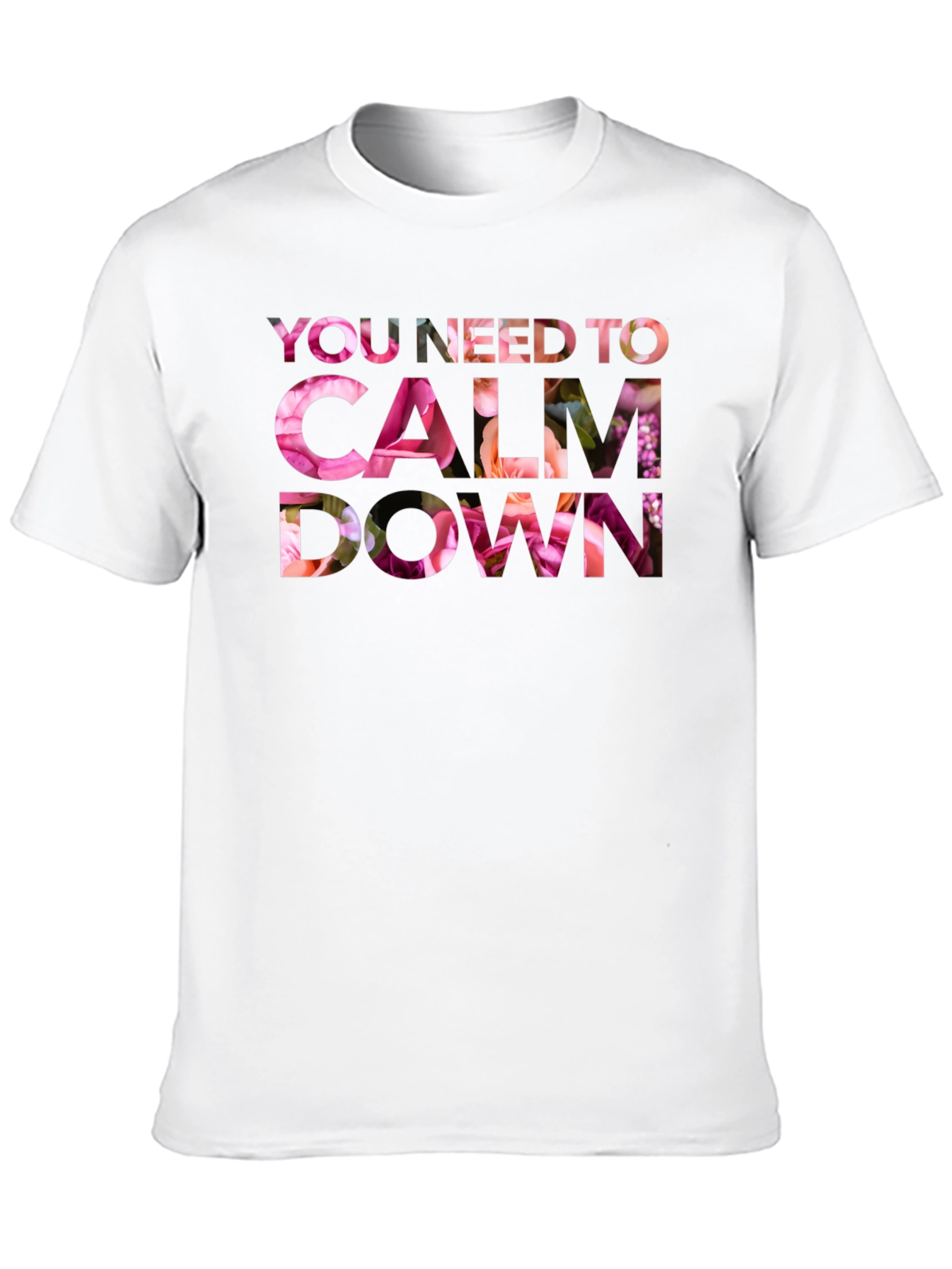 Floral Calm Down Graphic T-Shirt