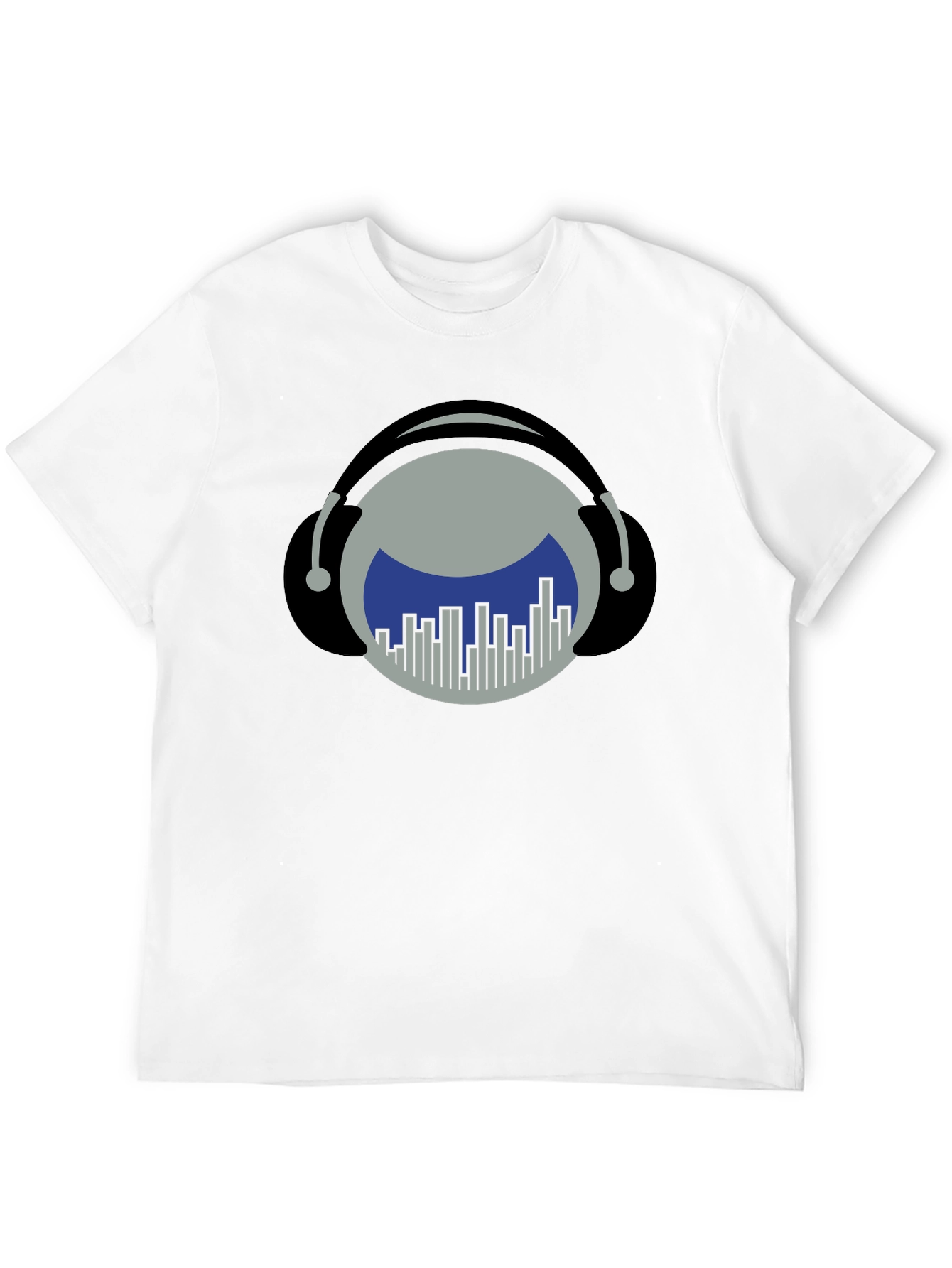 Music Lover T-Shirt: Headphones & Equalizer Design
