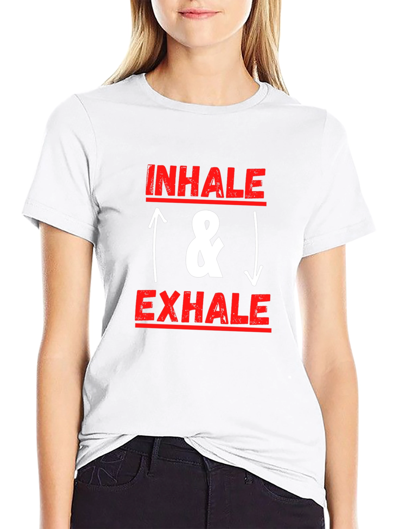 Inhale Exhale Graphic Tee - Relax & Breathe T-Shirt