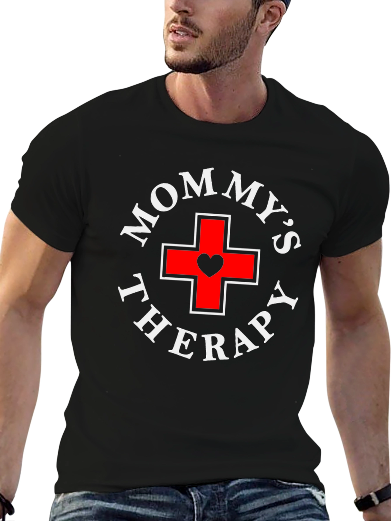 Mommys Therapy Black T-Shirt
