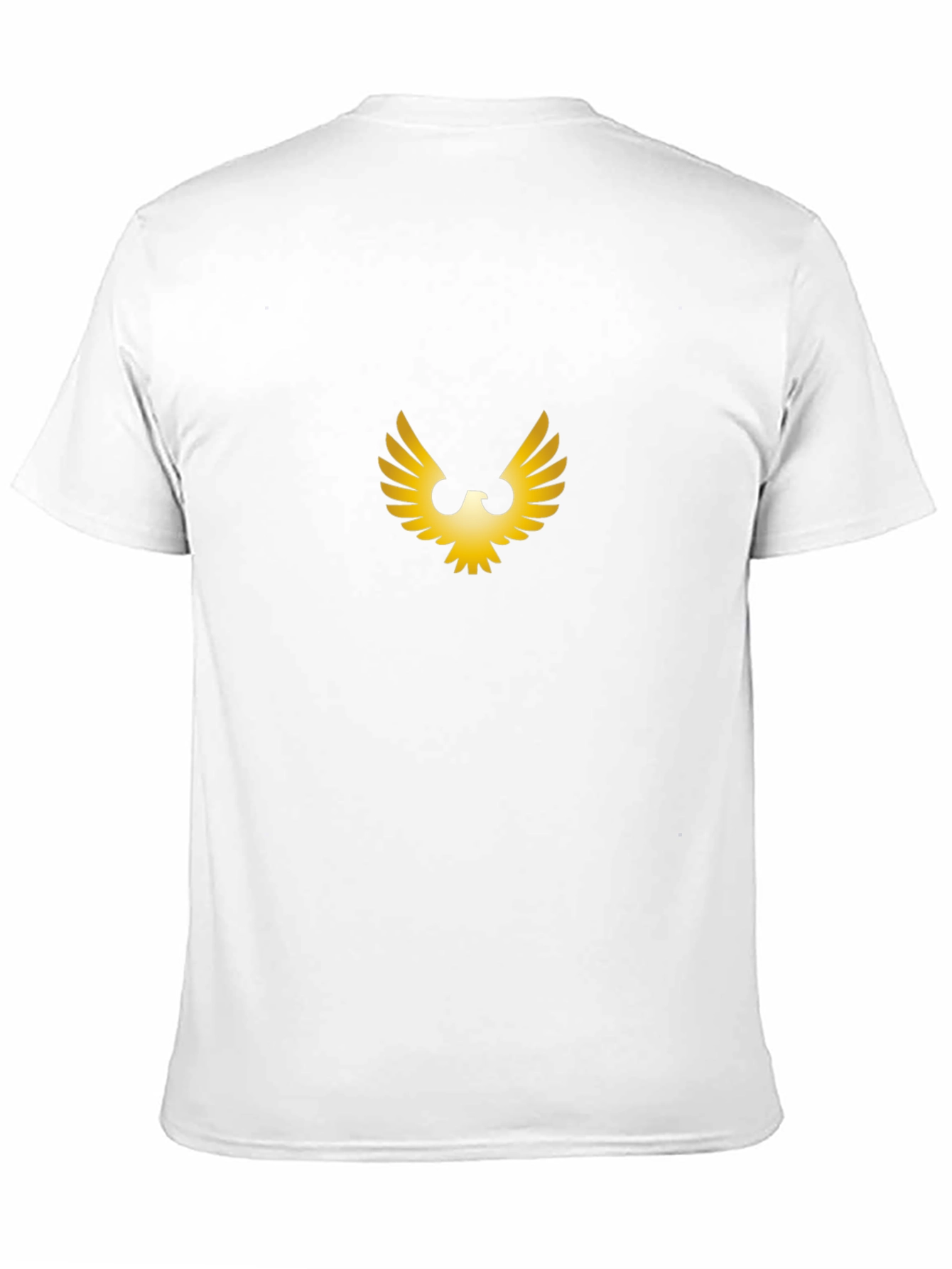 Golden Wing Graphic Black T-Shirt