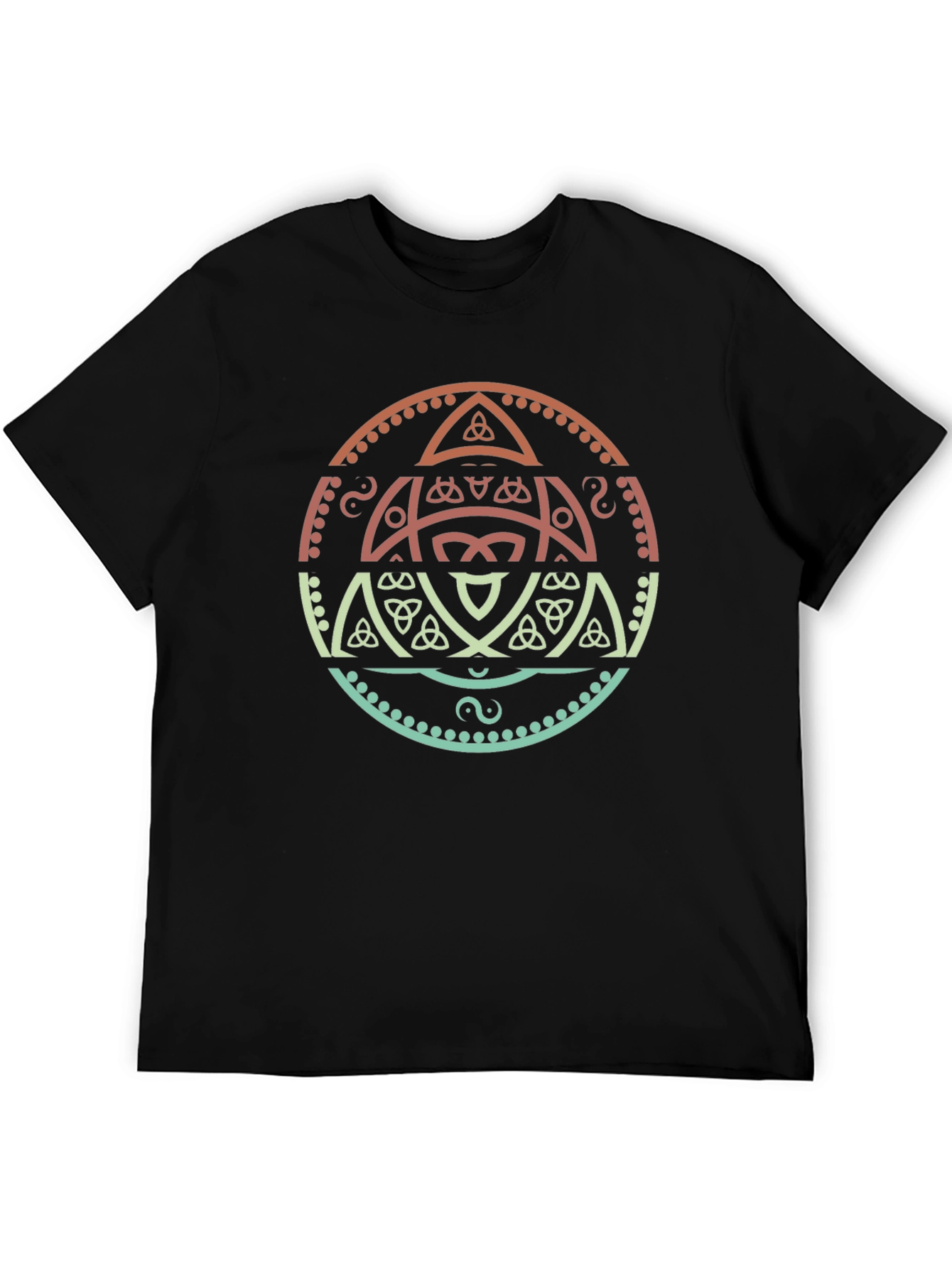 Celtic Knot Graphic Tee - Stylish Black T-Shirt