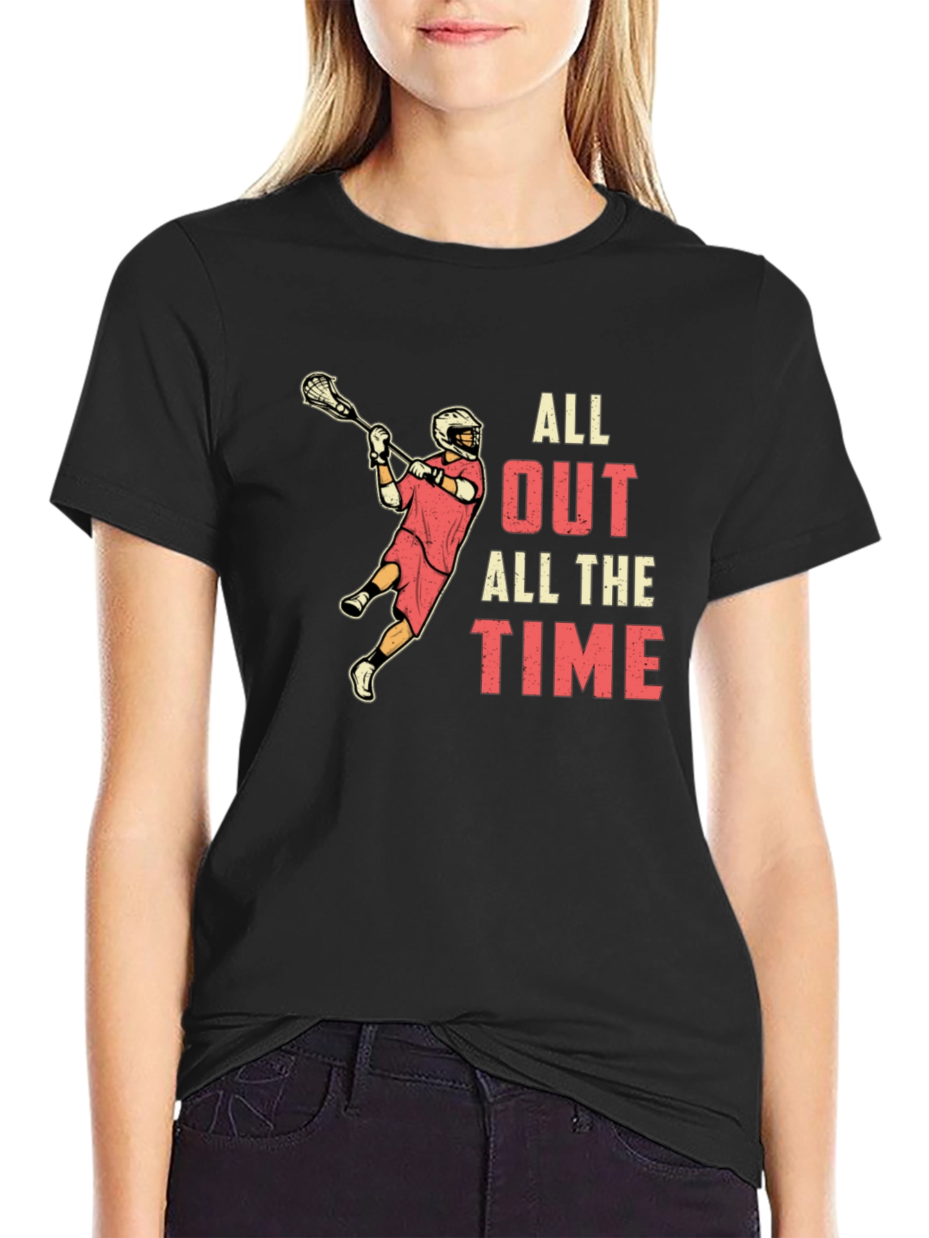 Lacrosse All Out All The Time T-Shirt