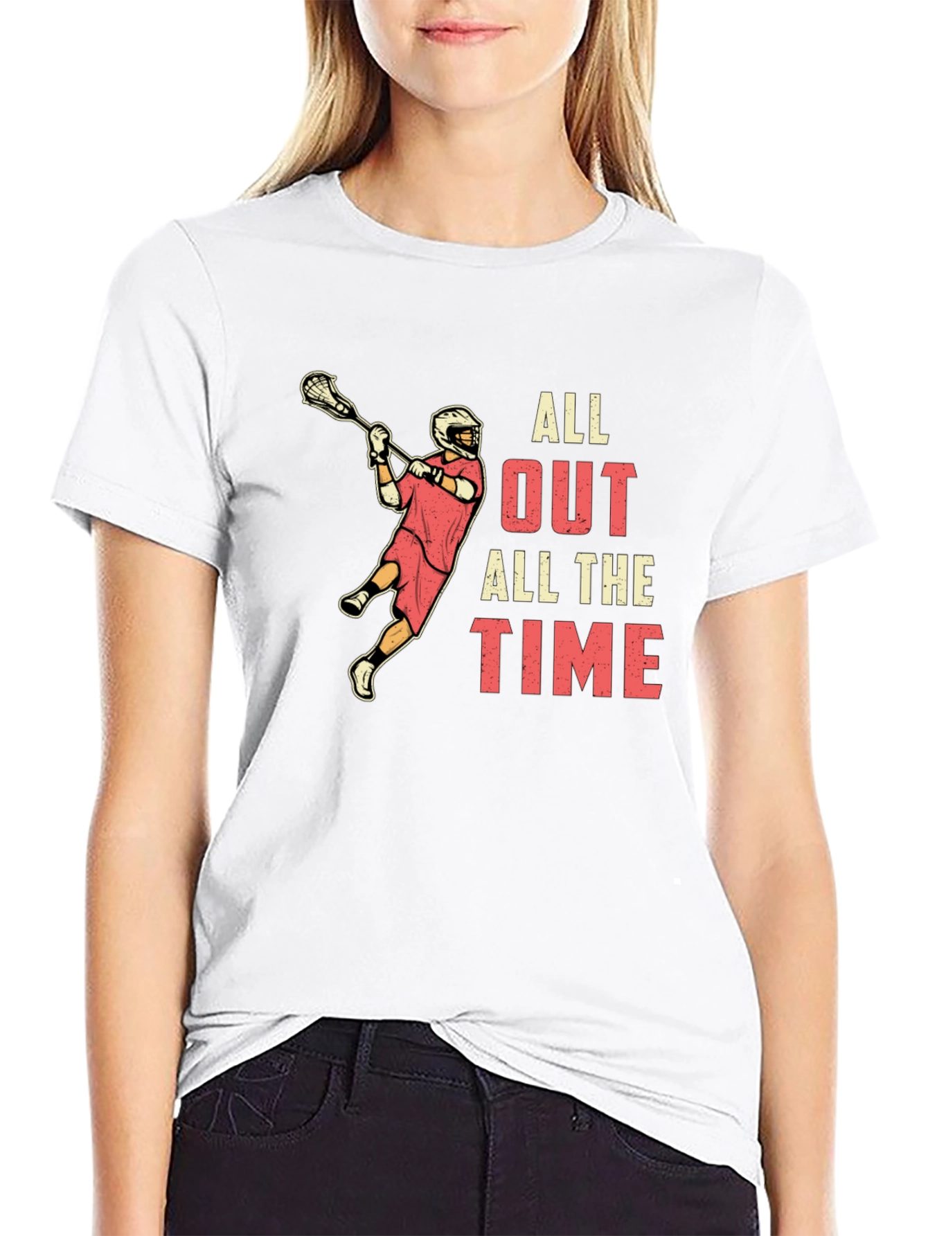 Lacrosse All Out All The Time T-Shirt