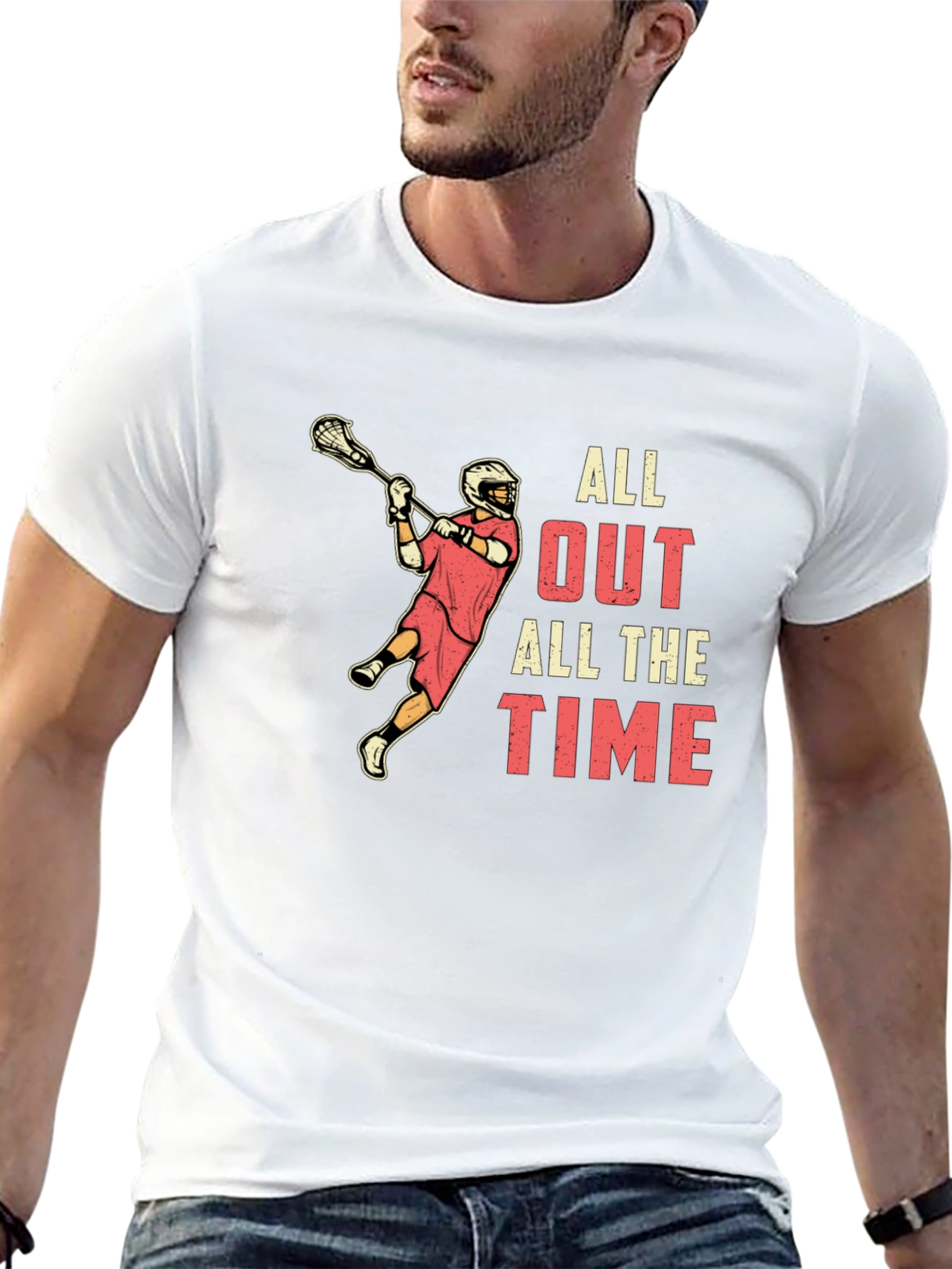 Lacrosse All Out All The Time T-Shirt