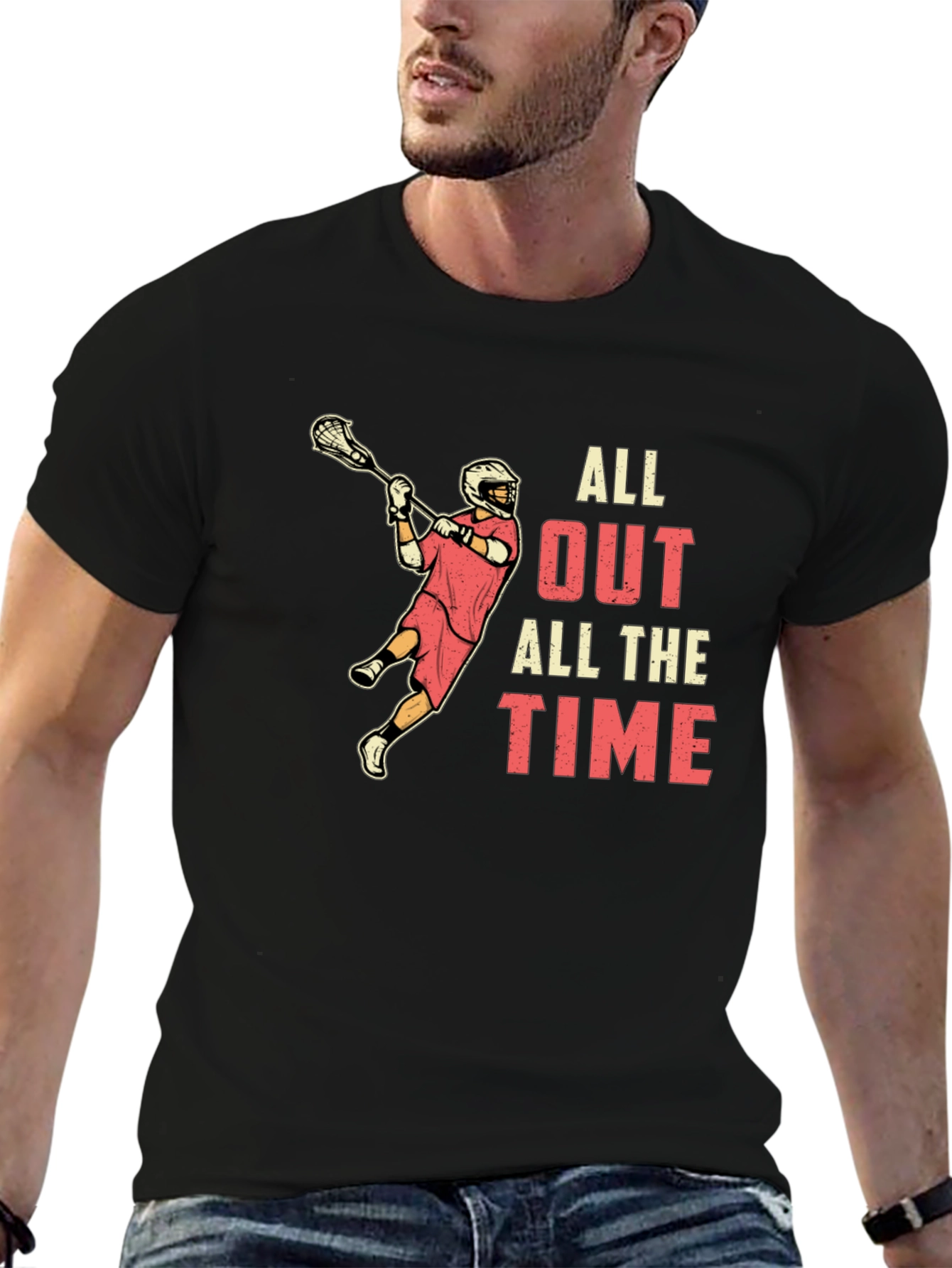 Lacrosse All Out All The Time T-Shirt