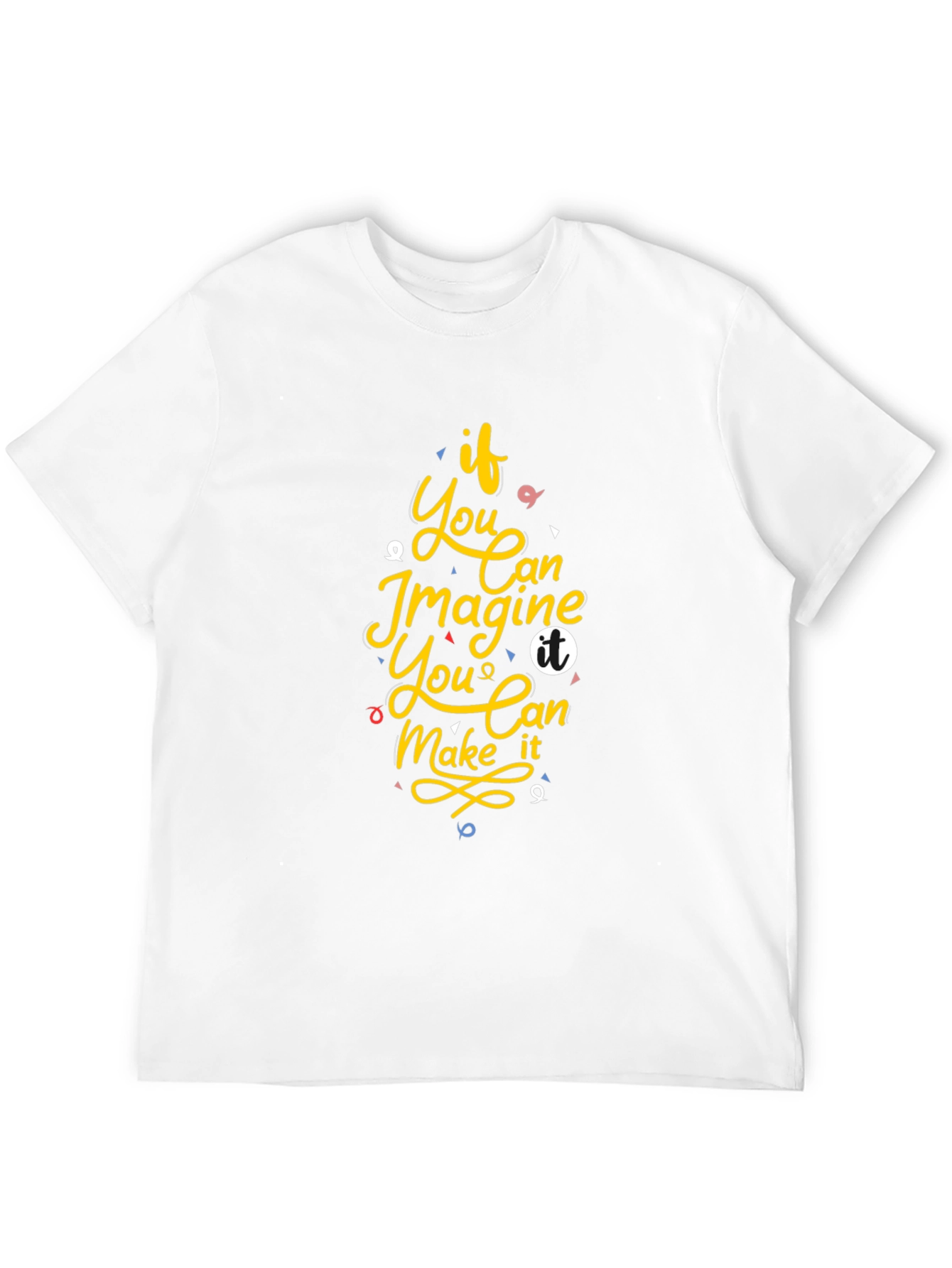 Inspirational Graphic Print Black T-Shirt