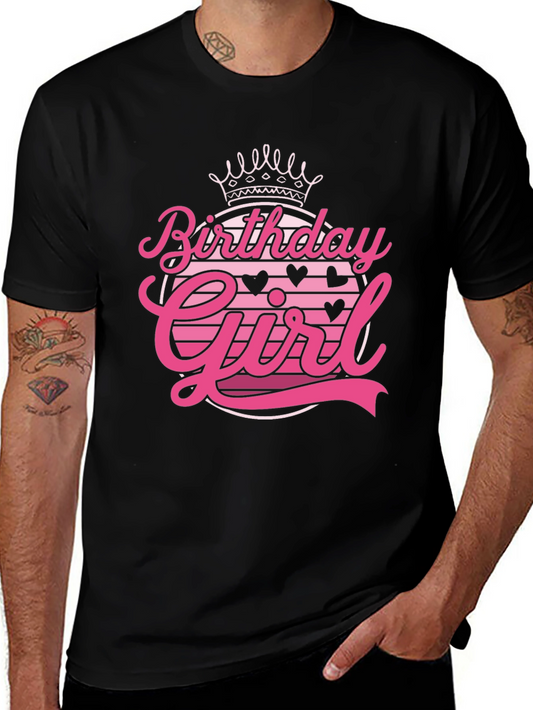 Birthday Girl Graphic Tee - Trendy Celebration Shirt