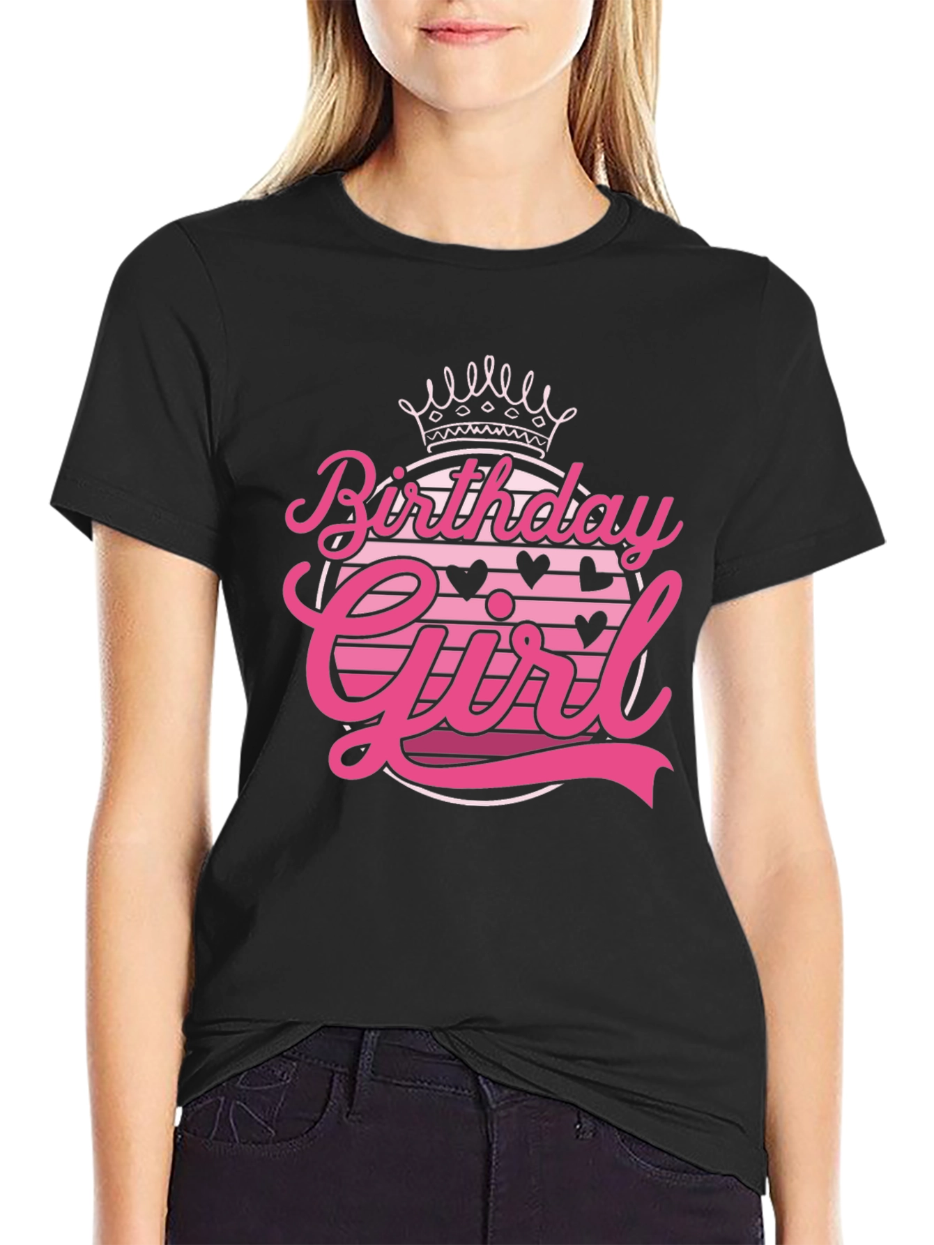 Birthday Girl Graphic Tee - Trendy Celebration Shirt