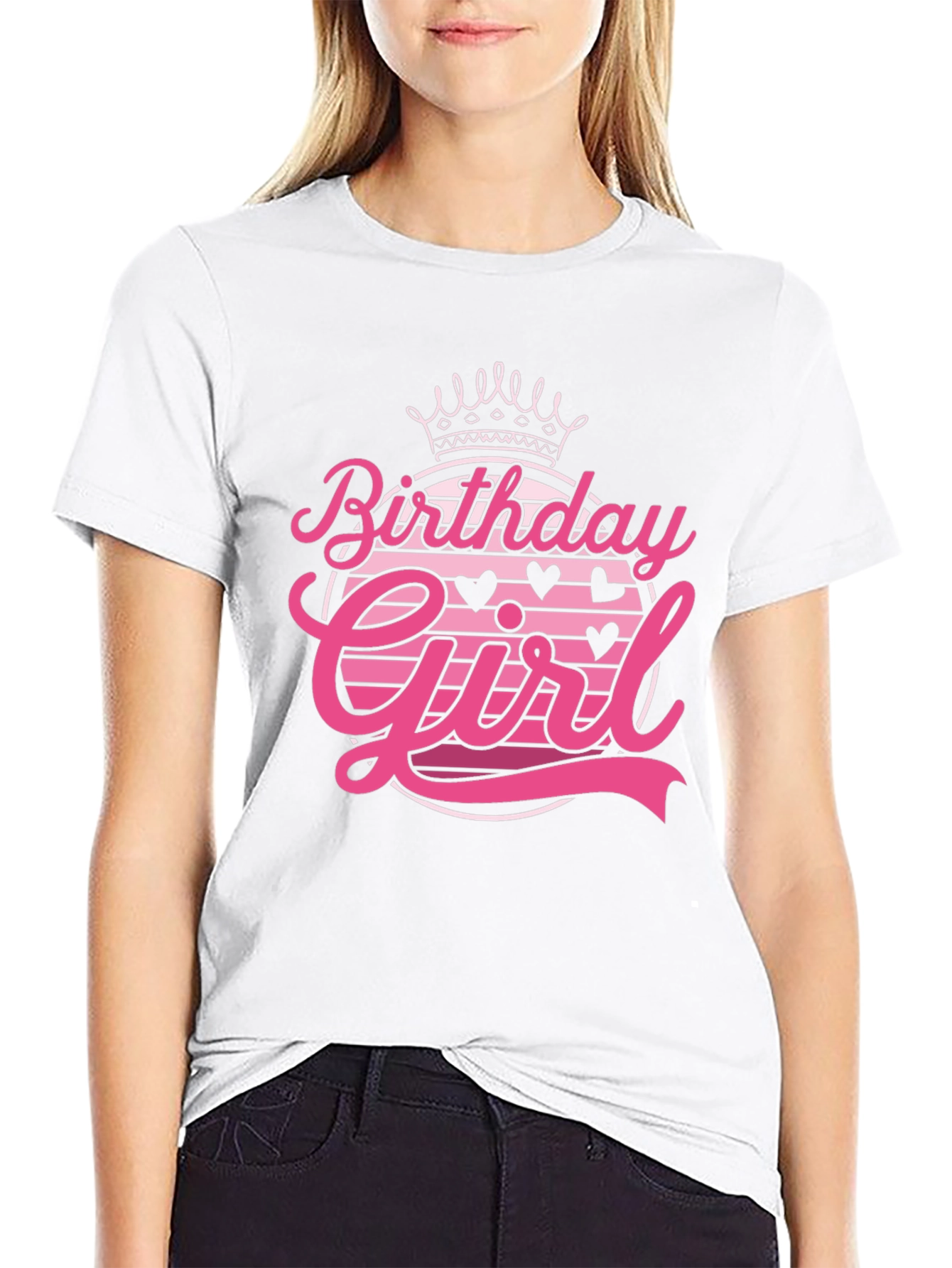 Birthday Girl Graphic Tee - Trendy Celebration Shirt