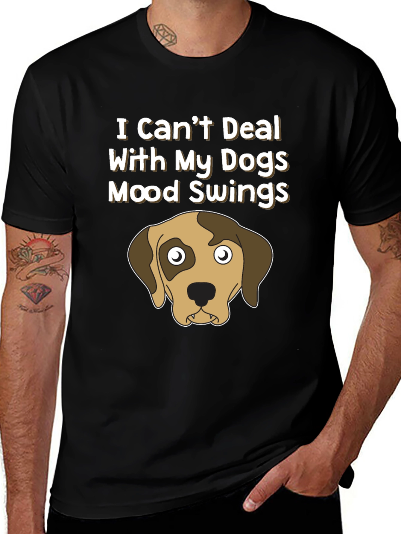 Dog Mood Swings Graphic T-Shirt