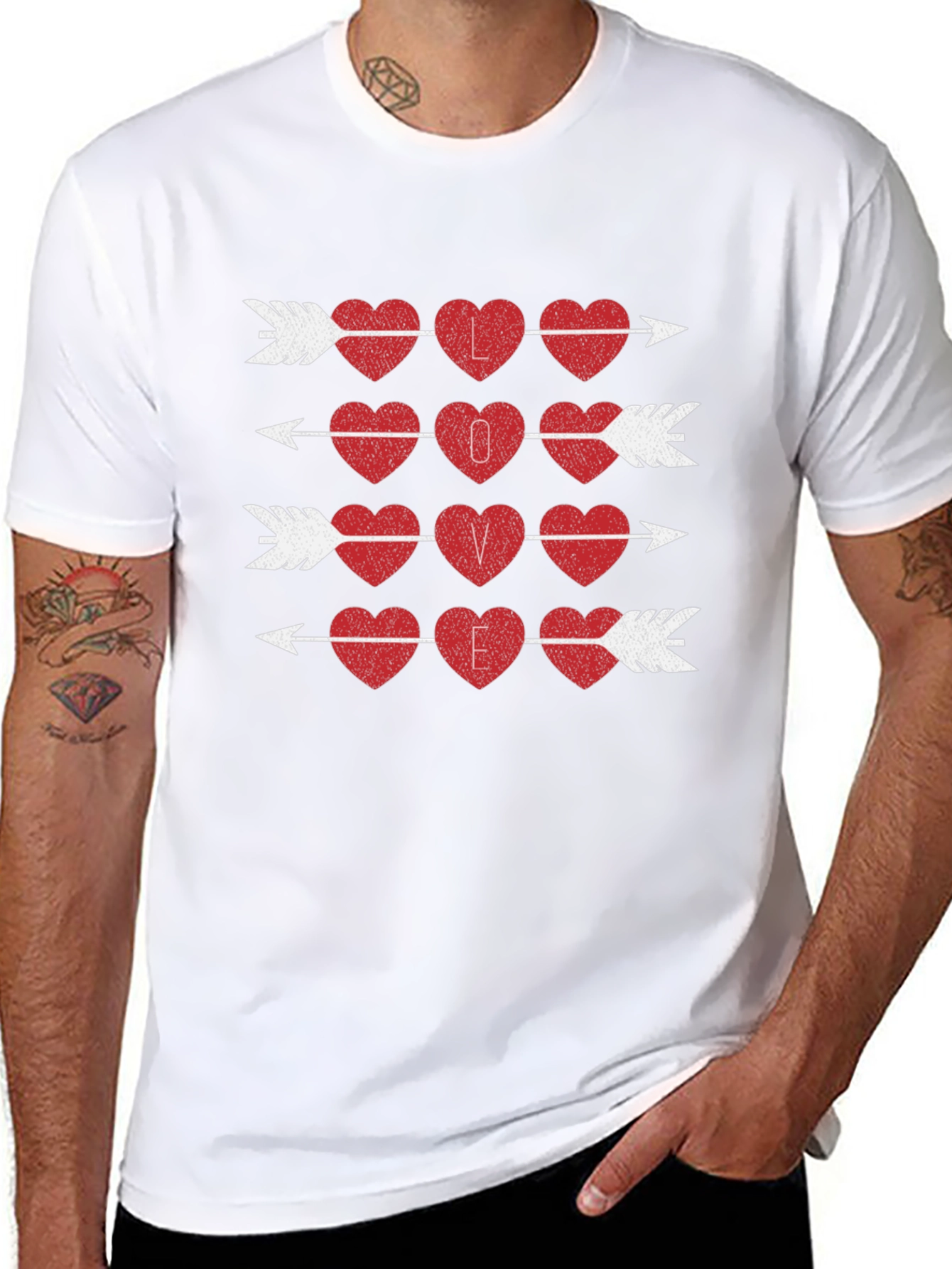 Love Arrows Graphic Tee - Valentines Day Shirt
