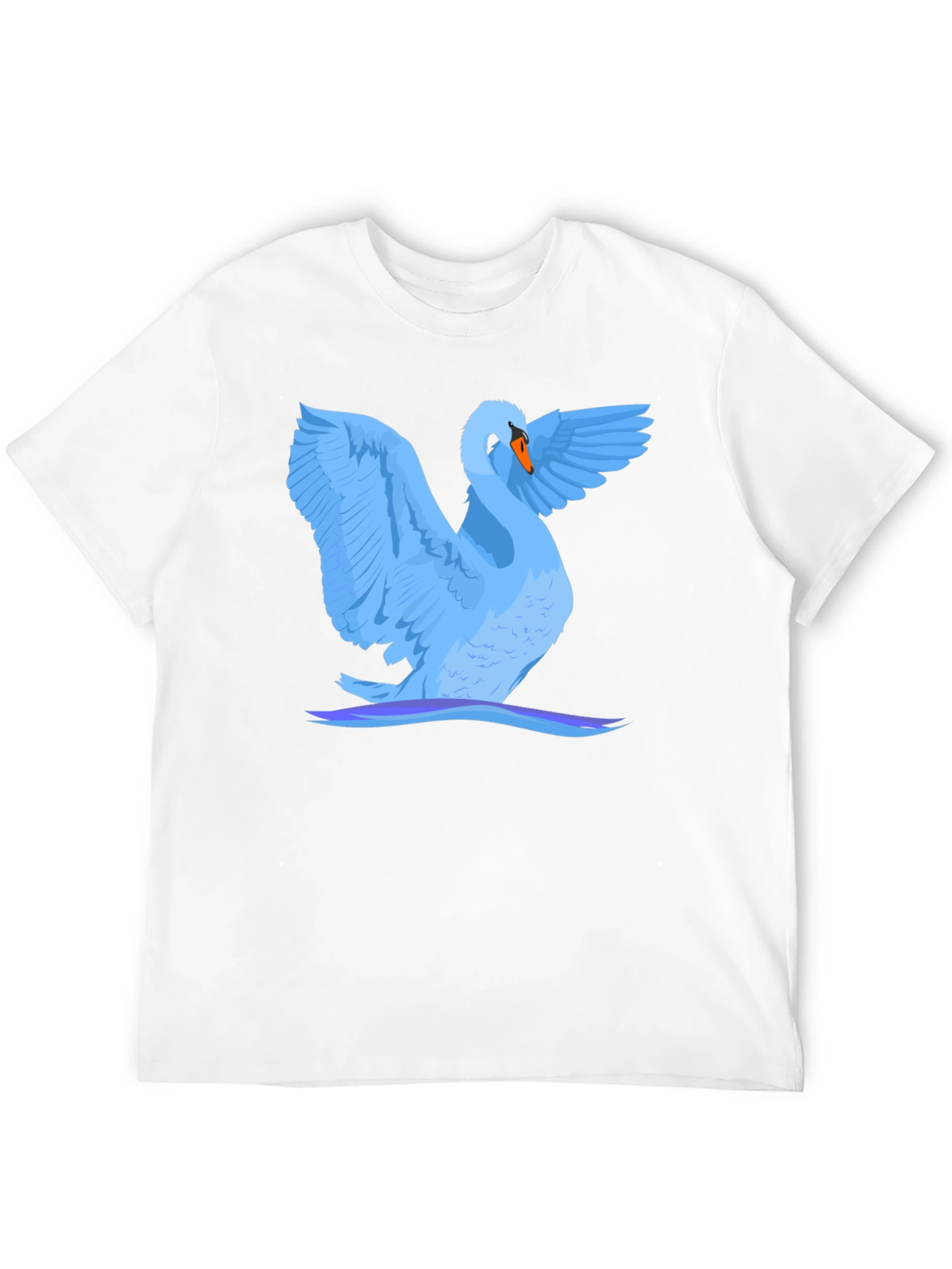 Swan Graphic Black T-Shirt