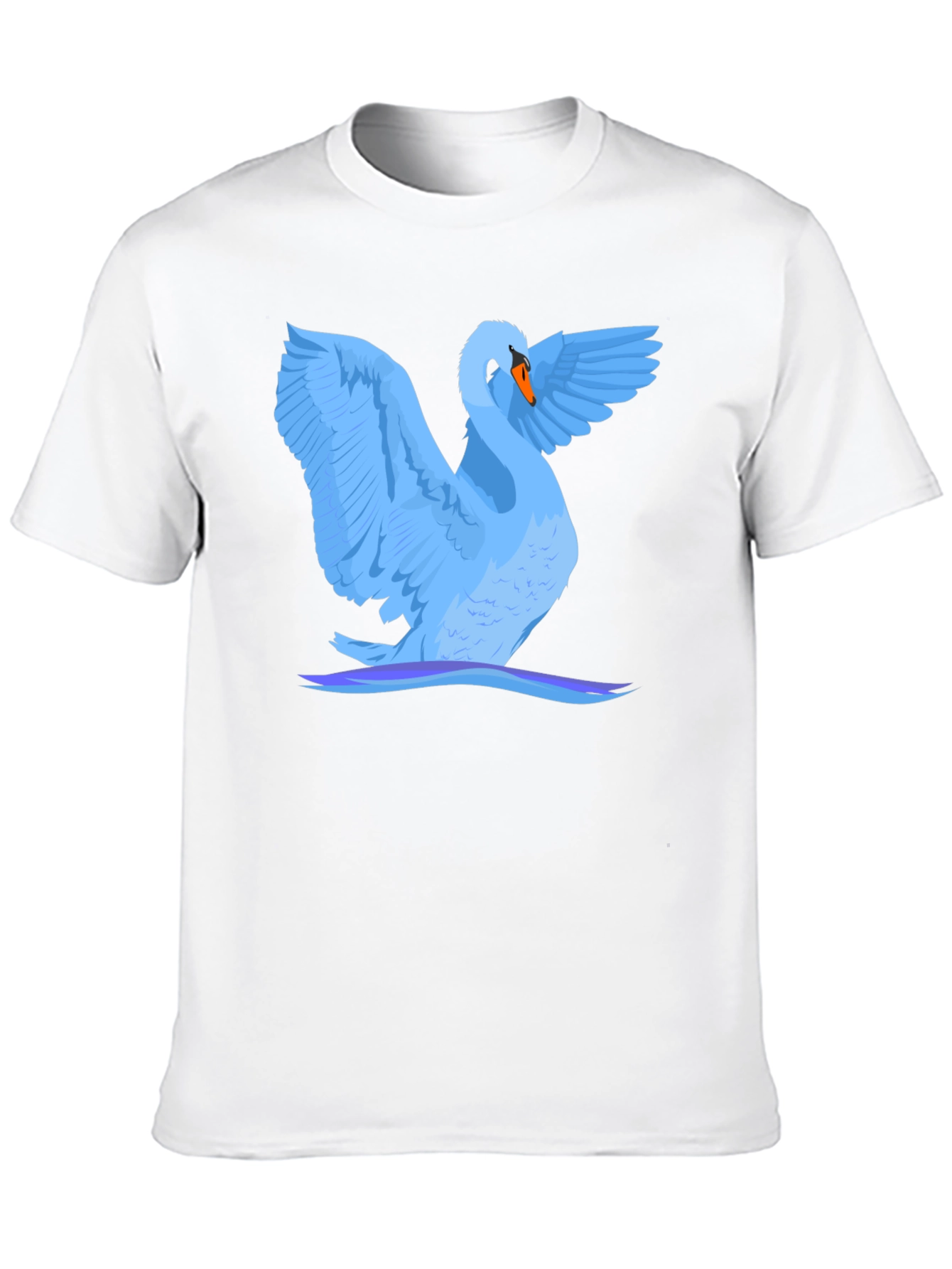 Swan Graphic Black T-Shirt