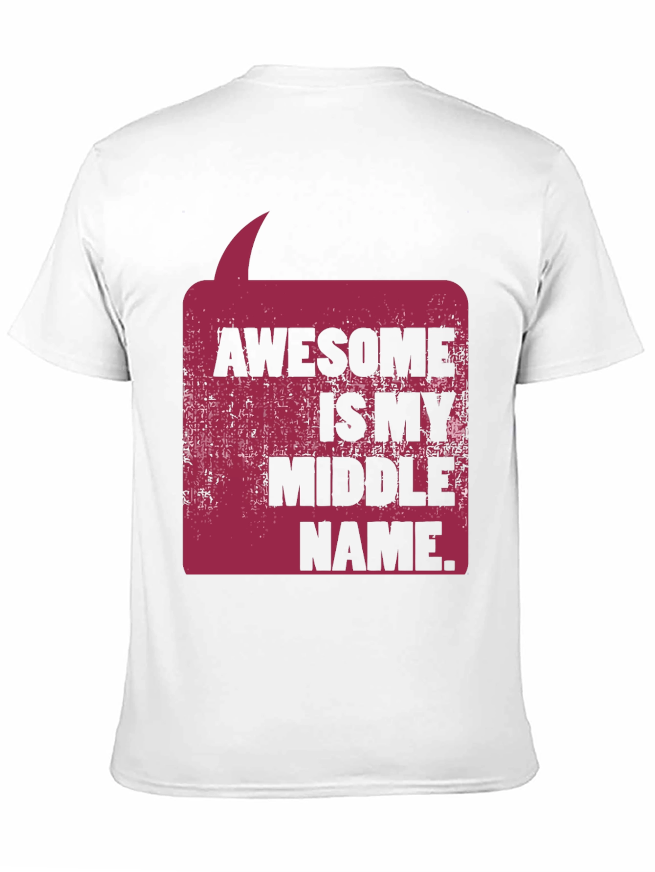 Awesome Middle Name Graphic Tee - Black