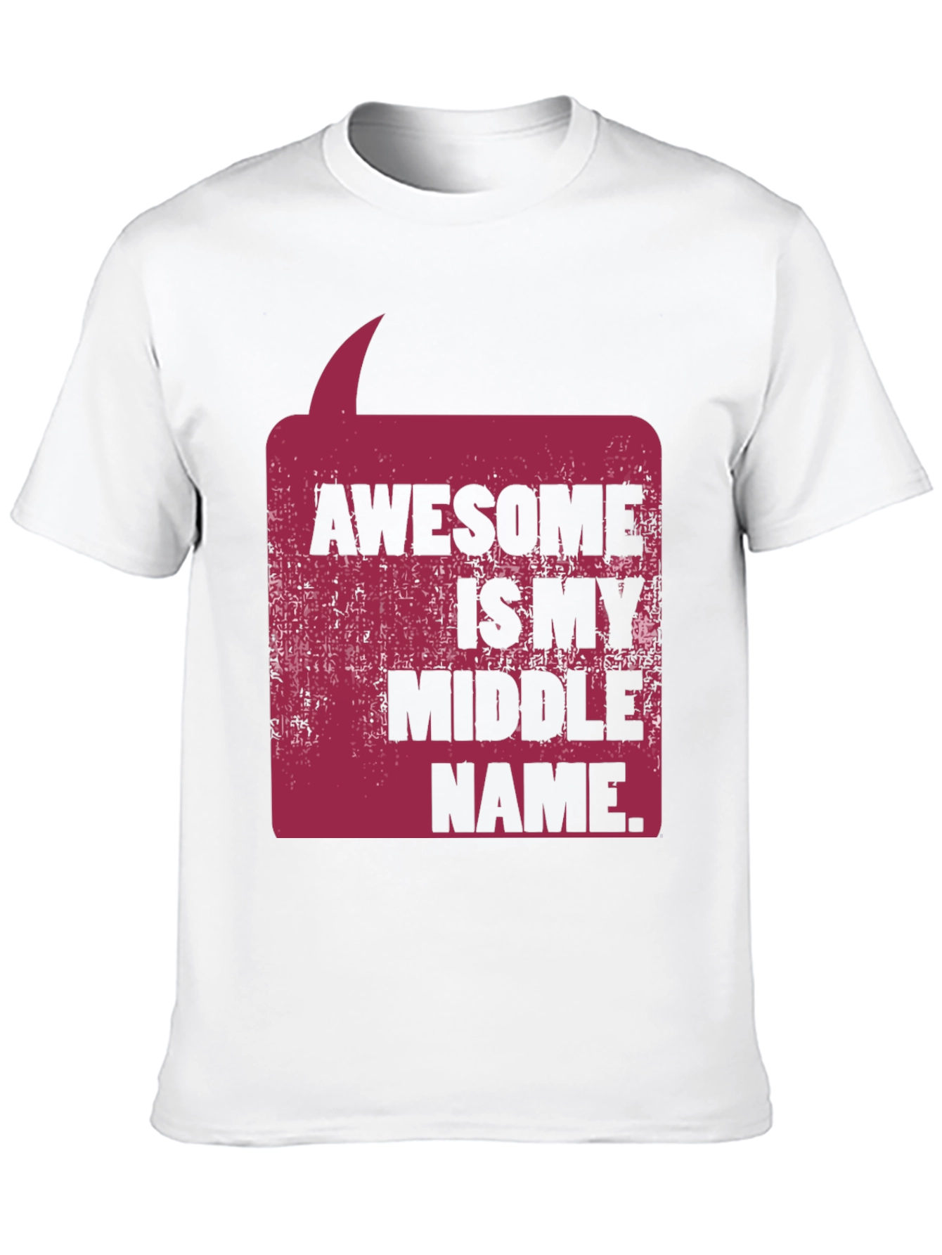 Awesome Middle Name Graphic Tee - Black