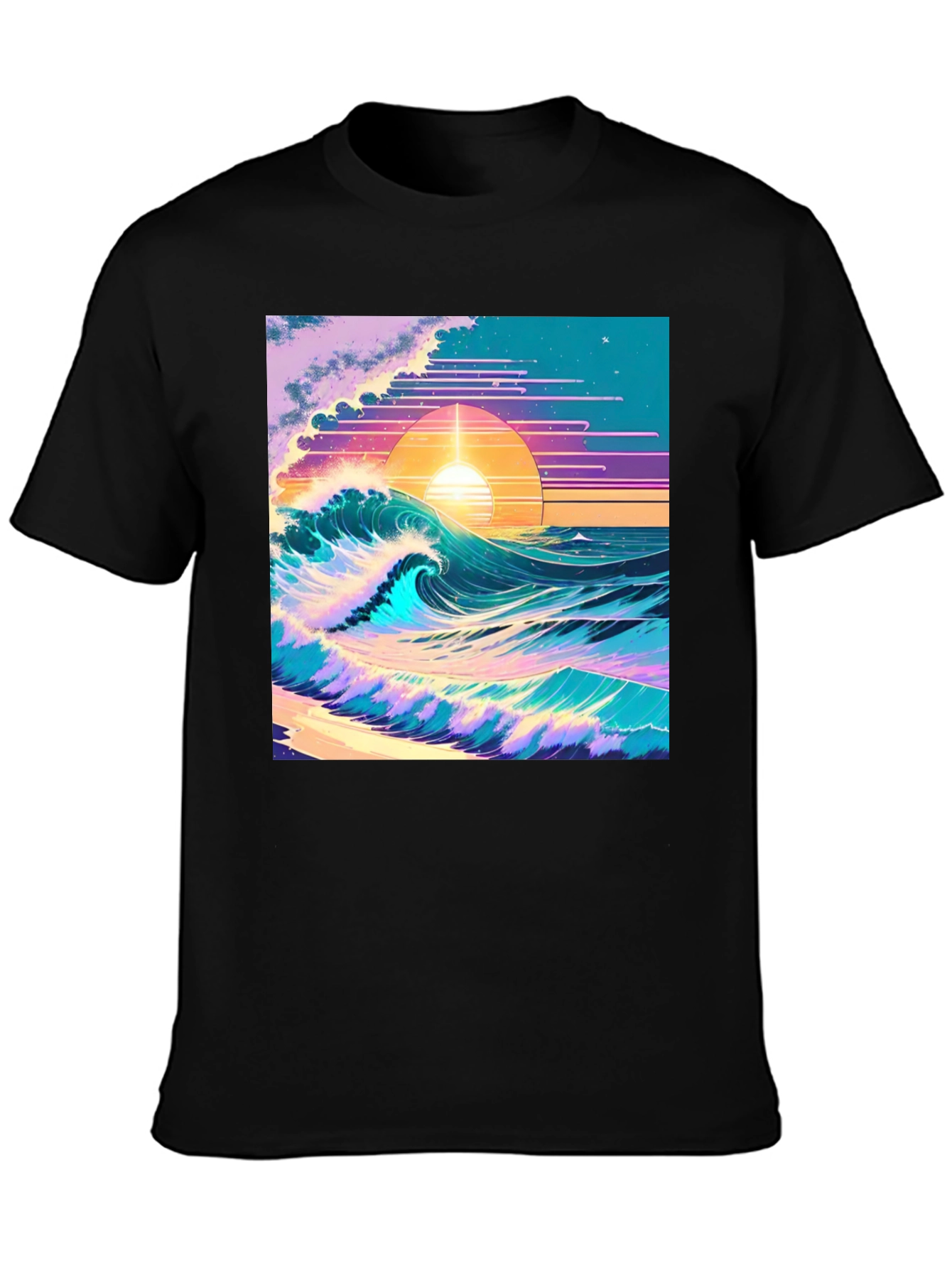 Vaporwave Sunset Wave T-Shirt