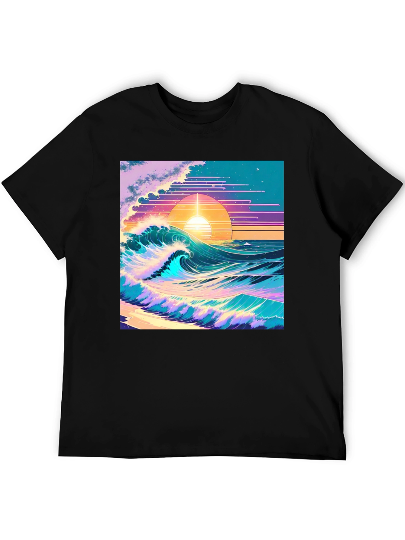 Vaporwave Sunset Wave T-Shirt