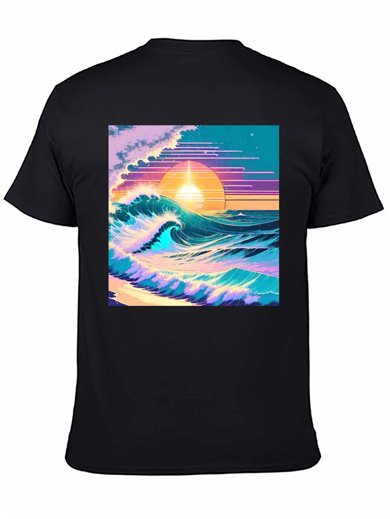 Vaporwave Sunset Wave T-Shirt