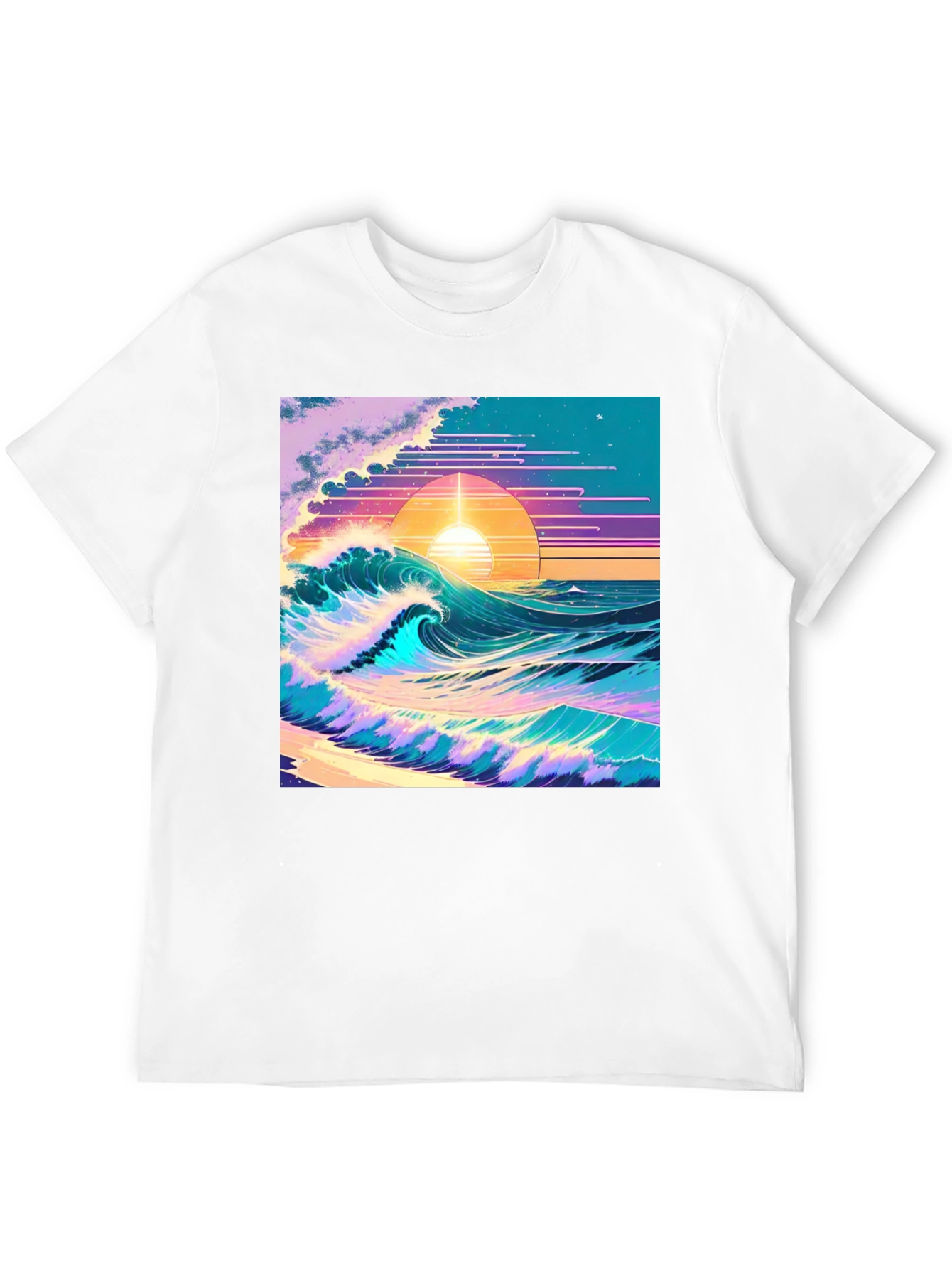 Vaporwave Sunset Wave T-Shirt