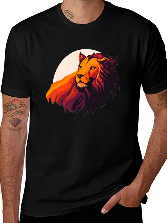 Lion Graphic Tee - Bold Animal Print