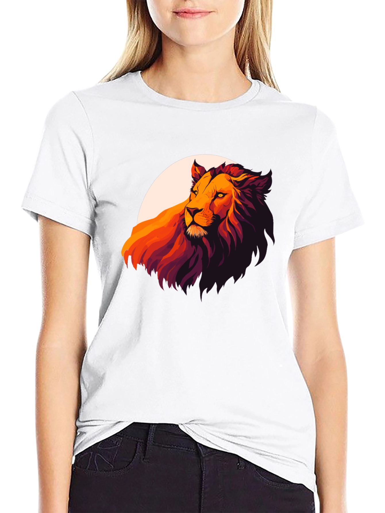 Lion Graphic Tee - Bold Animal Print