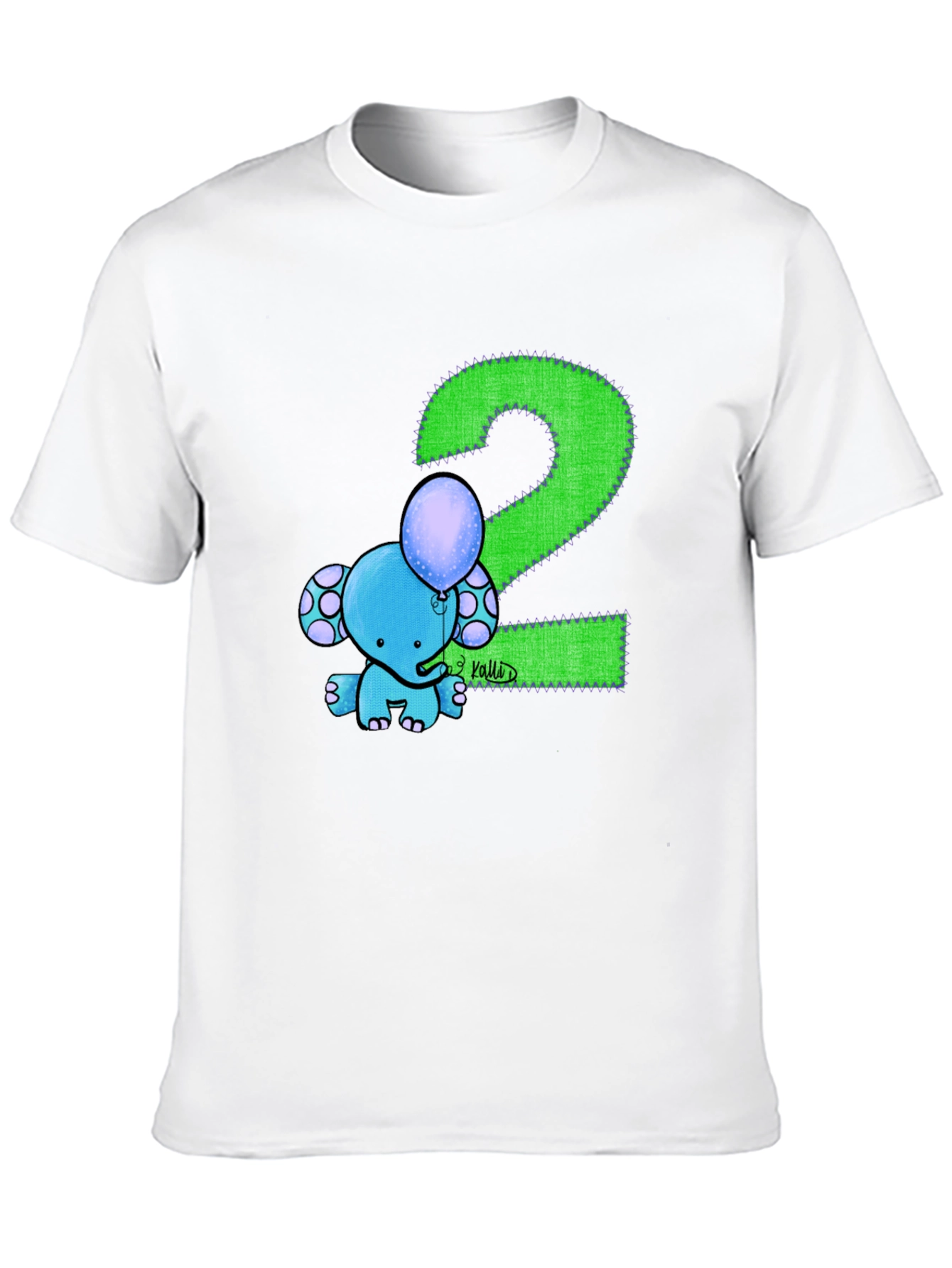 Kids 2nd Birthday Elephant T-Shirt