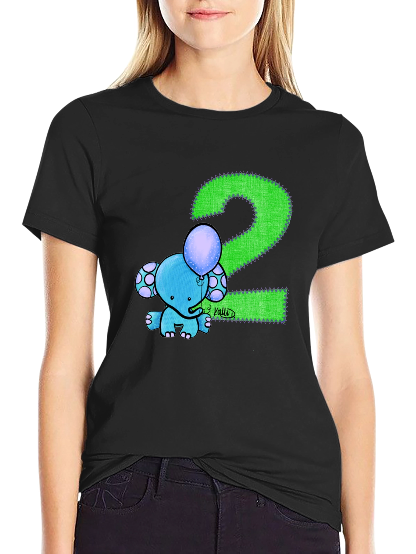 Kids 2nd Birthday Elephant T-Shirt